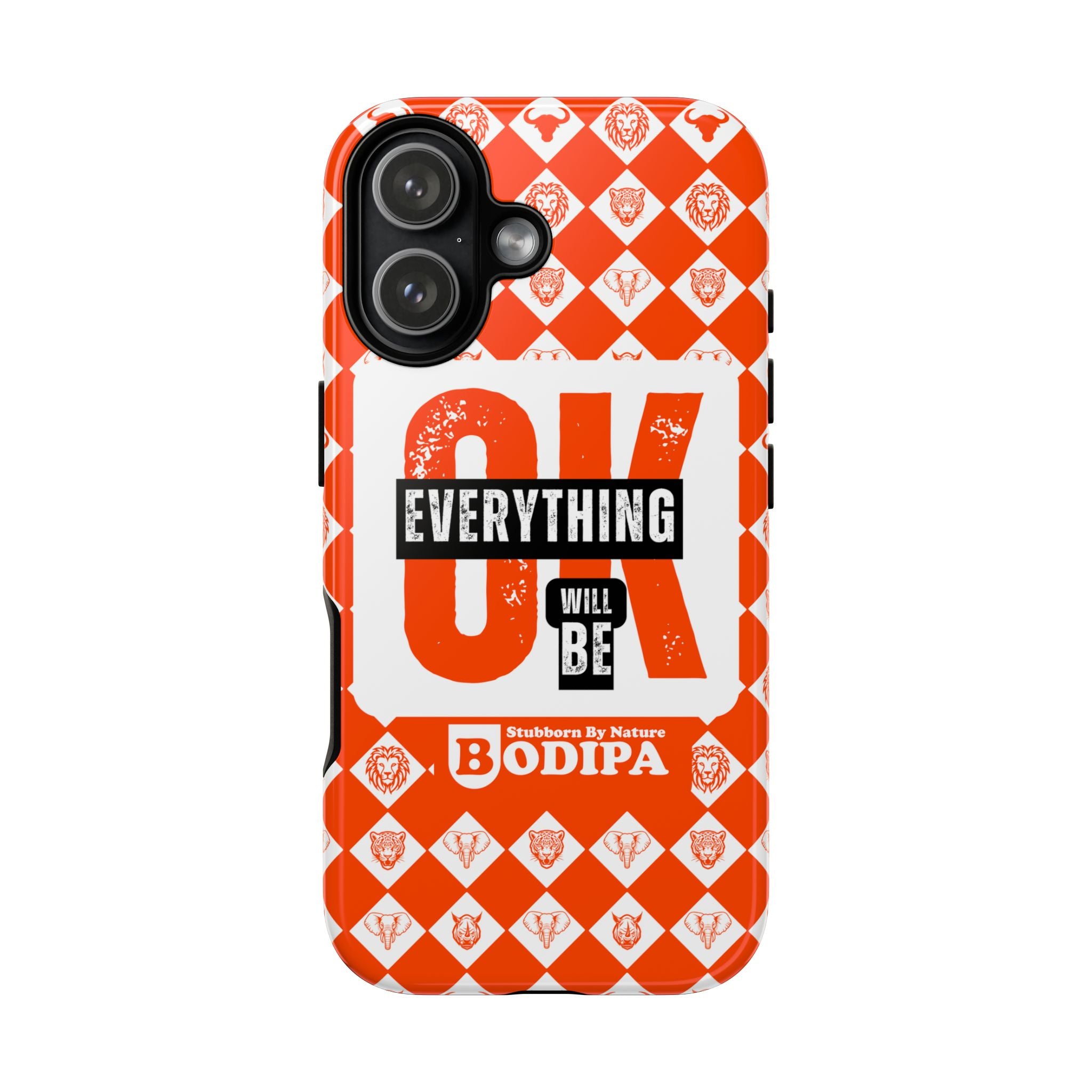 Orange Everything Will Be OK Phone Case