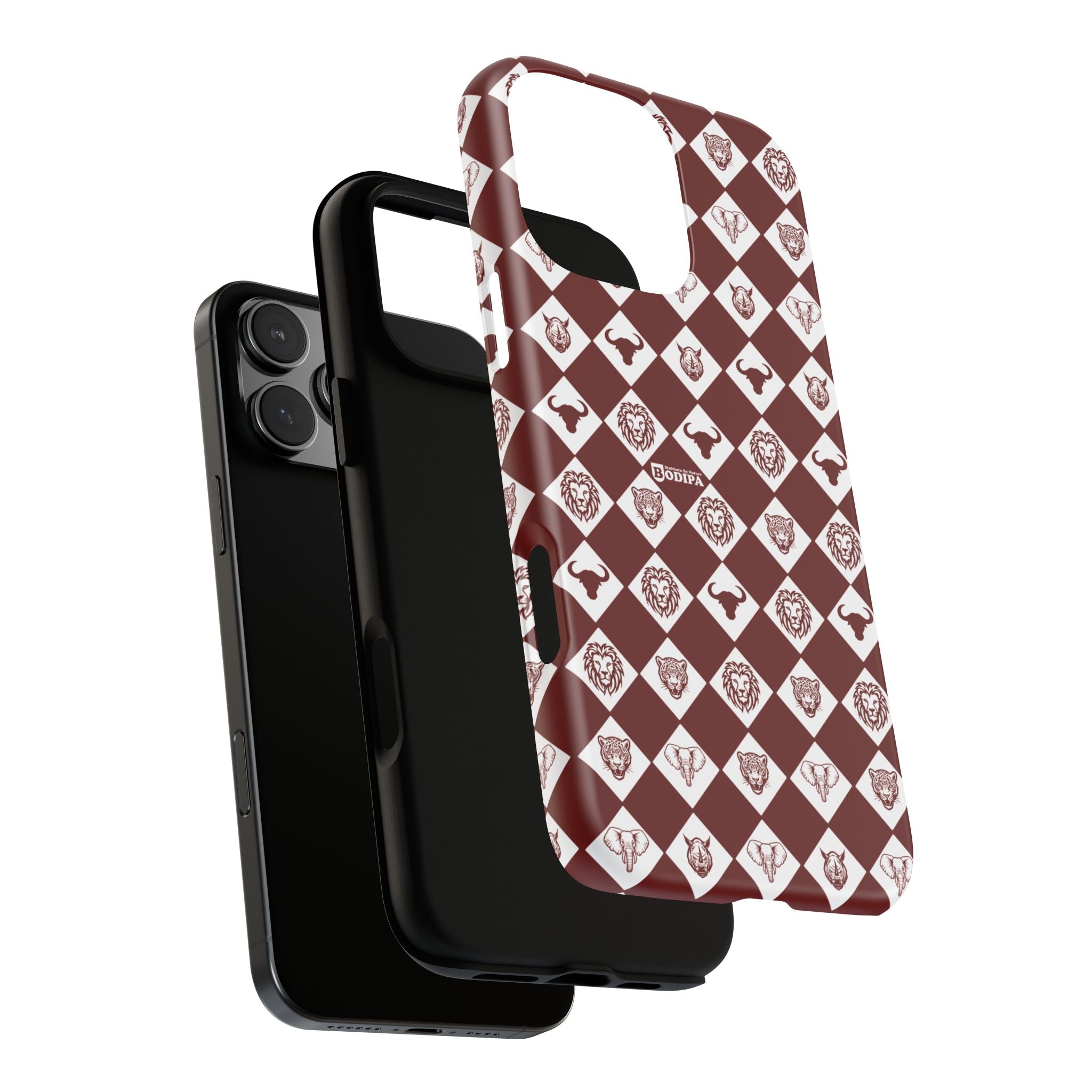 Maroon Pattern Phone Case