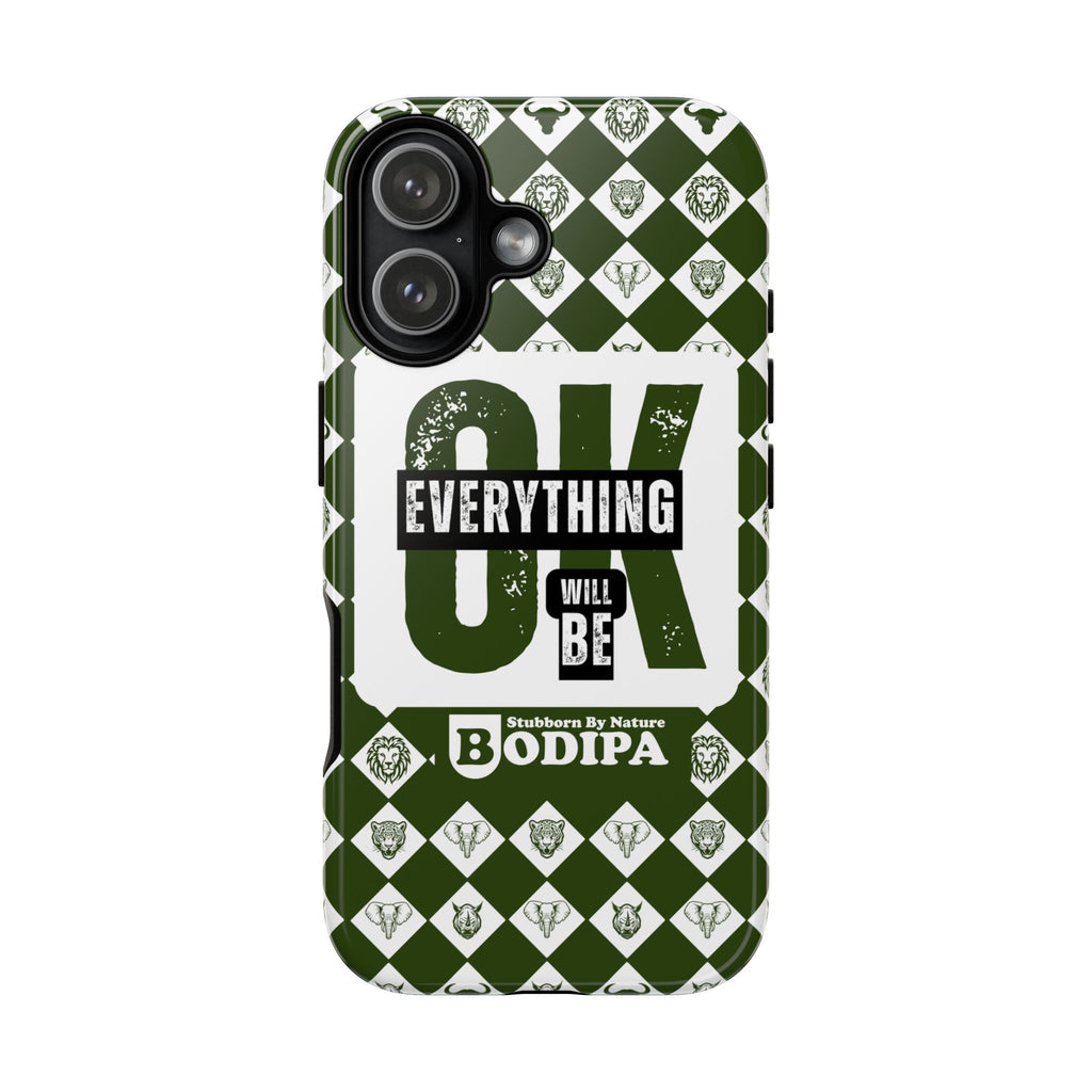Green Everything Will Be OK Phone Case