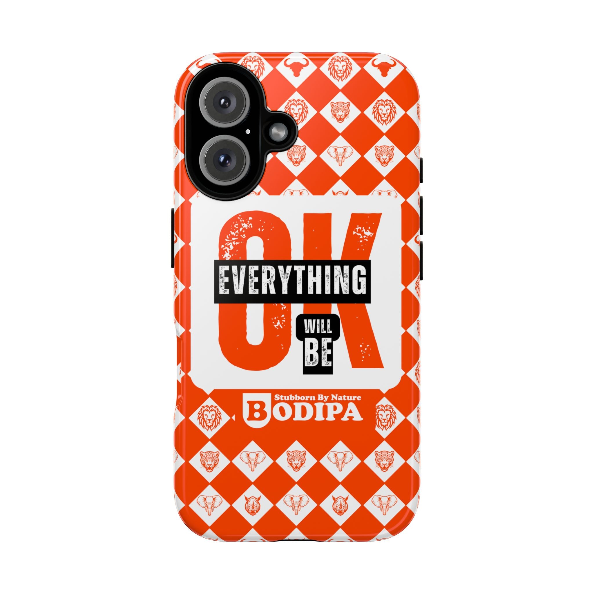 Orange Everything Will Be OK Phone Case