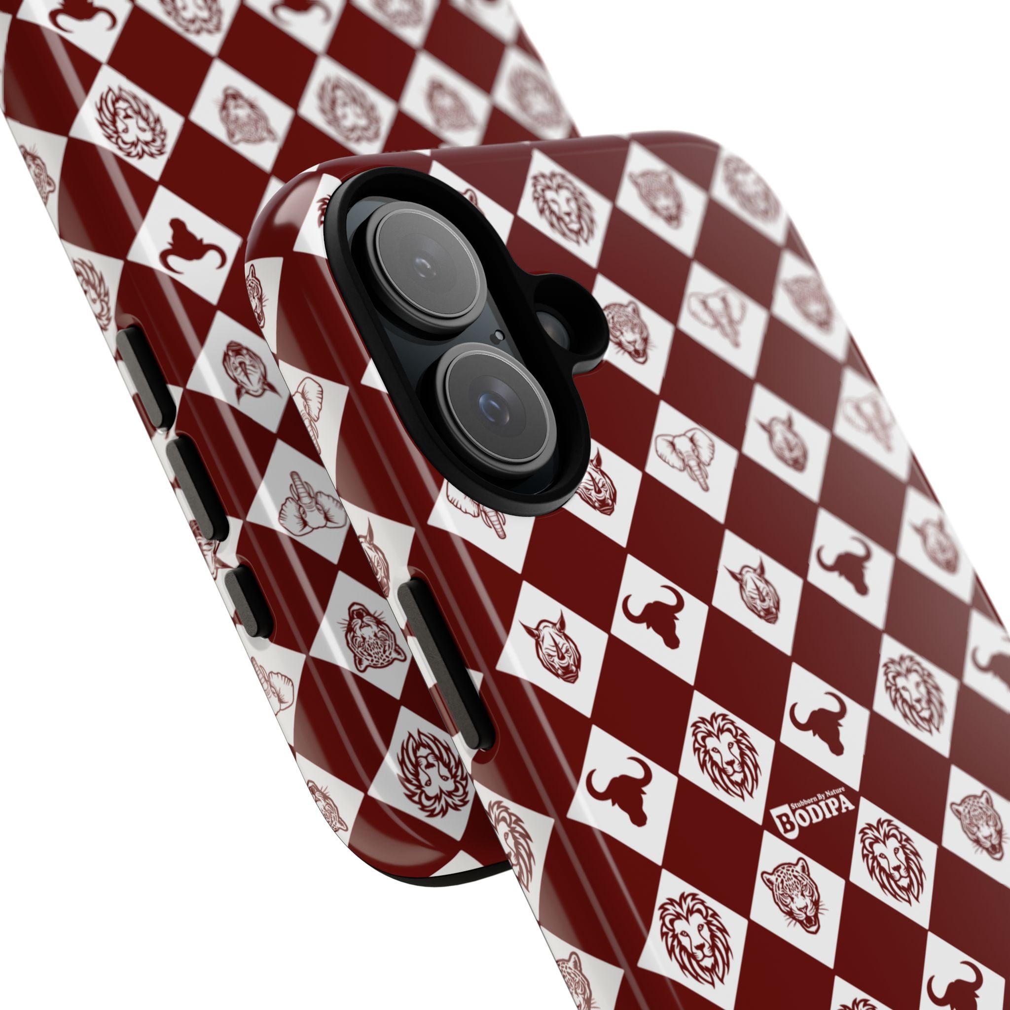 Maroon Pattern Phone Case