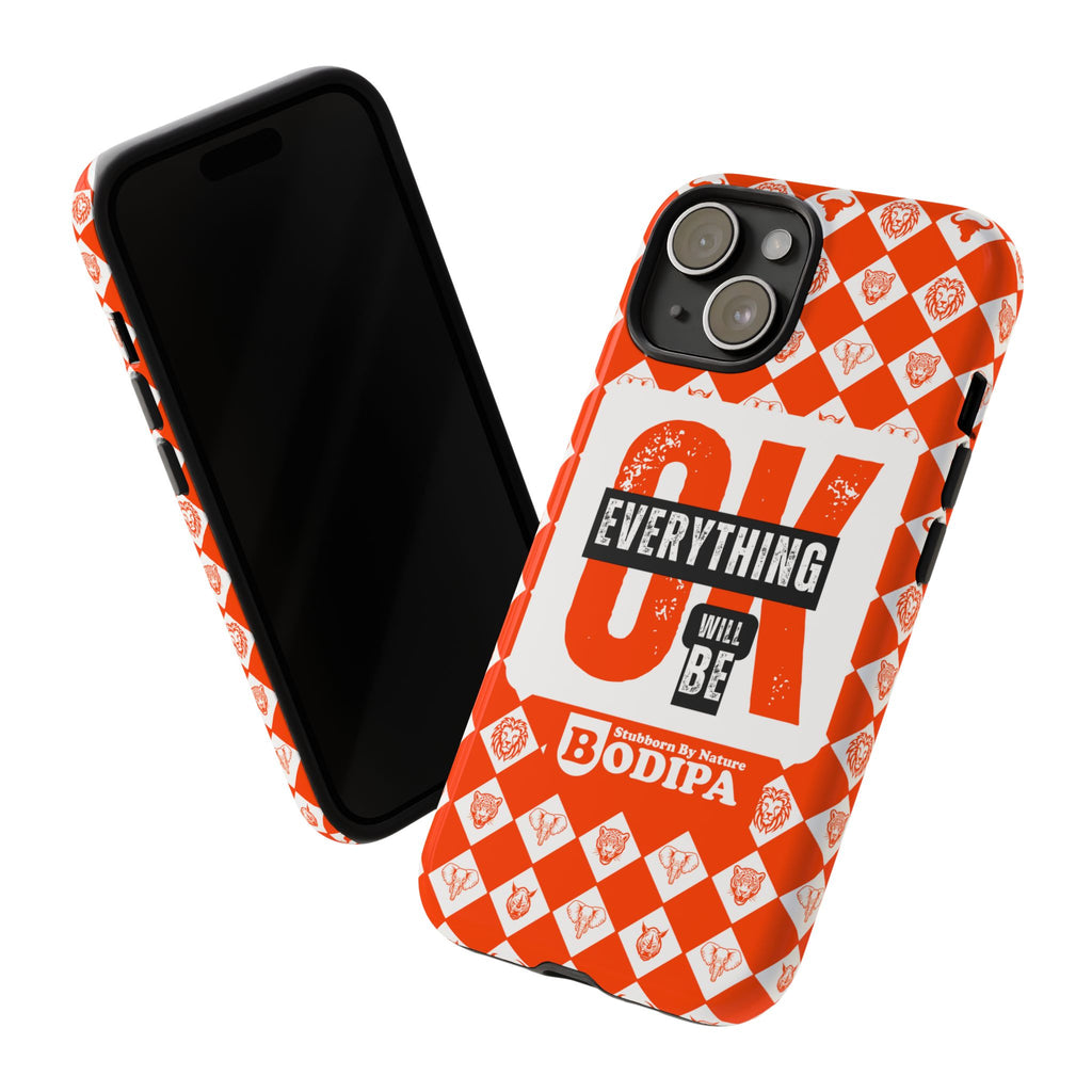 Orange Everything Will Be OK Phone Case