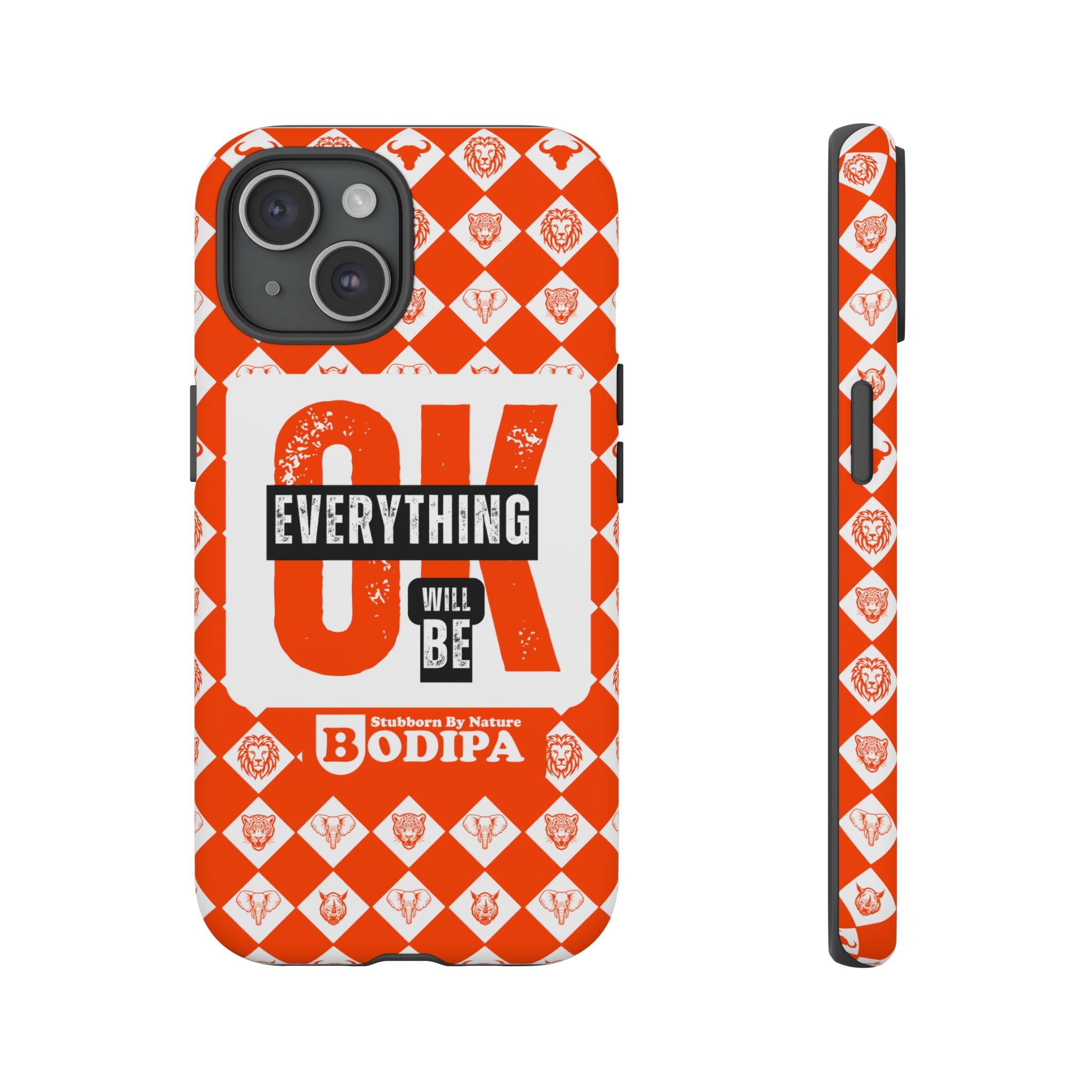 Orange Everything Will Be OK Phone Case