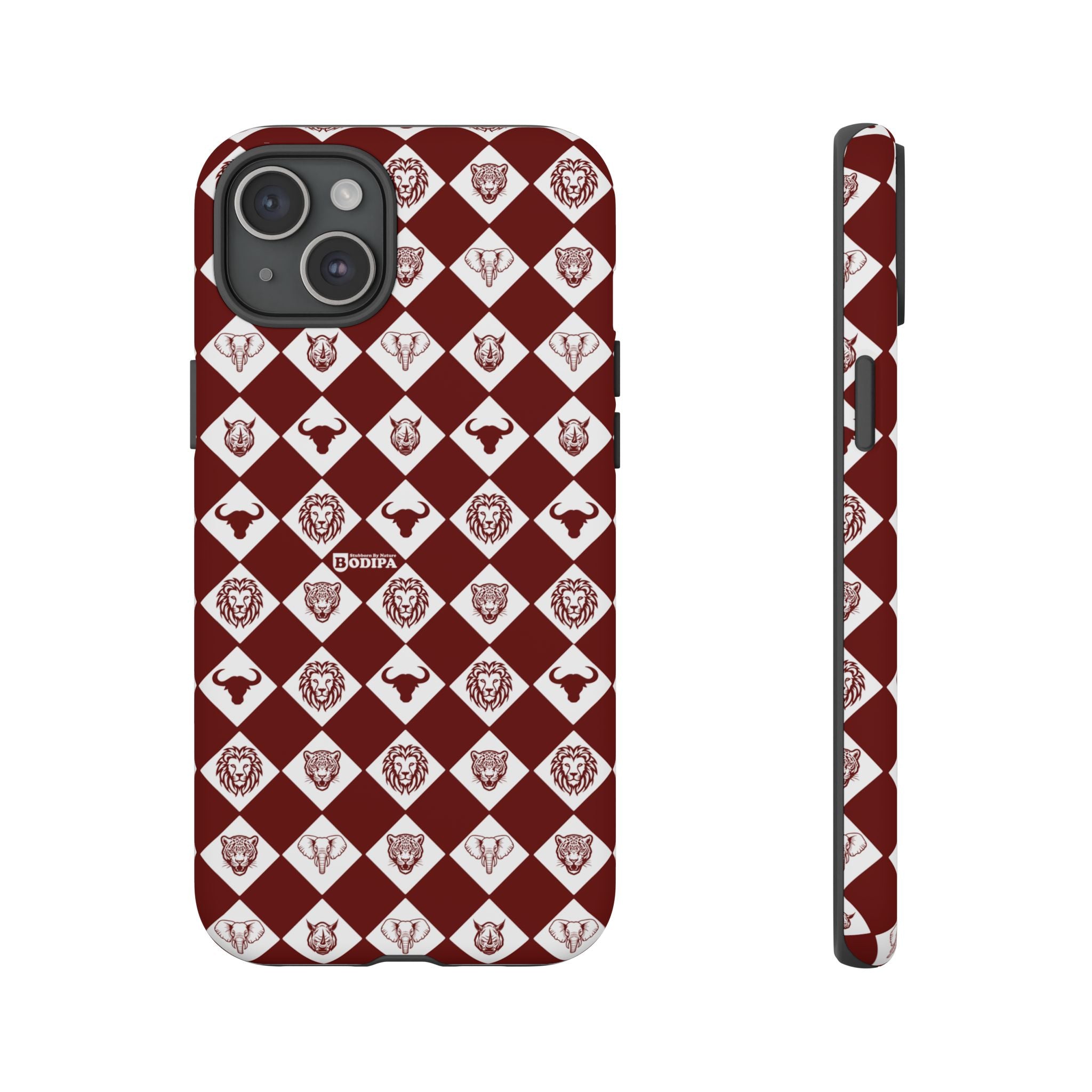 Maroon Pattern Phone Case