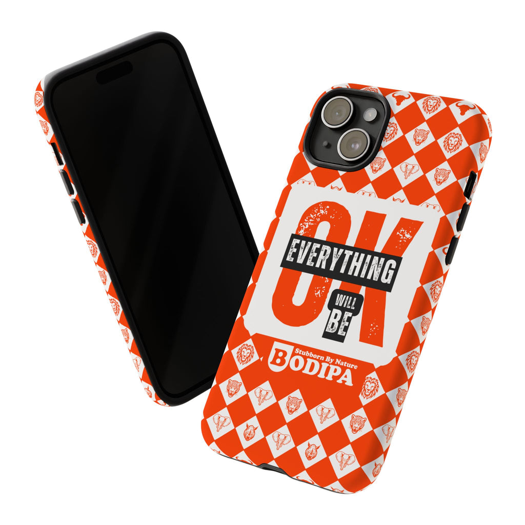 Orange Everything Will Be OK Phone Case