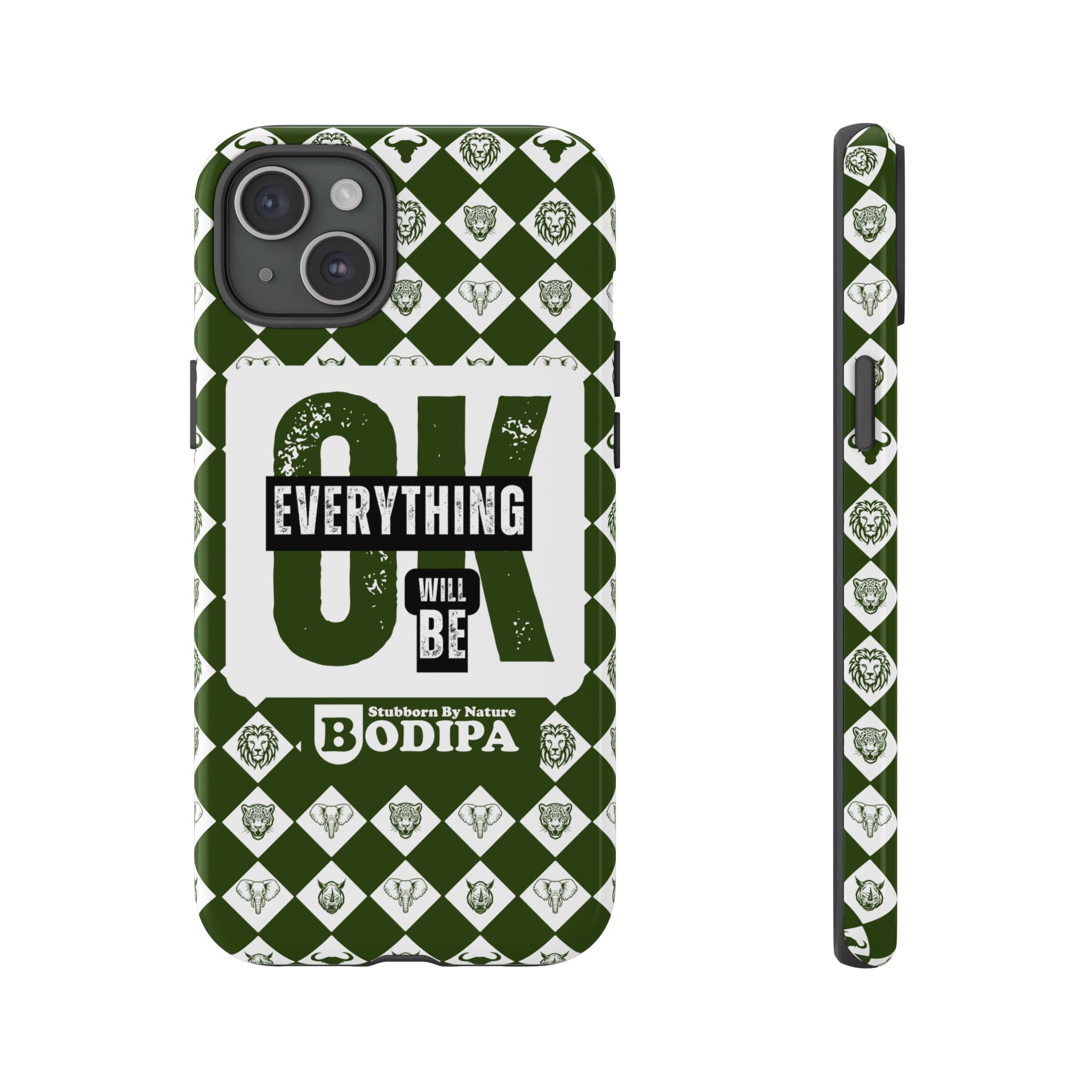 Green Everything Will Be OK Phone Case