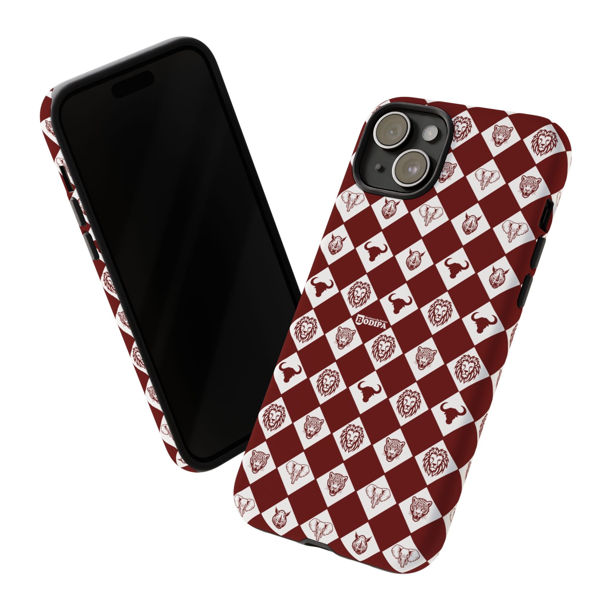 Maroon Pattern Phone Case