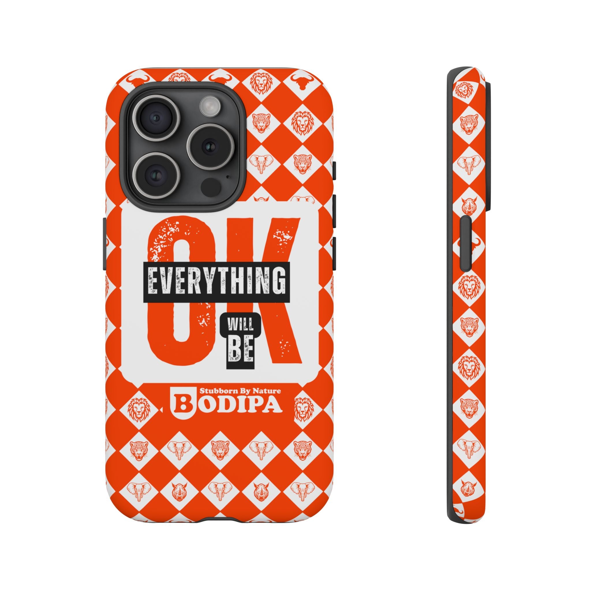 Orange Everything Will Be OK Phone Case