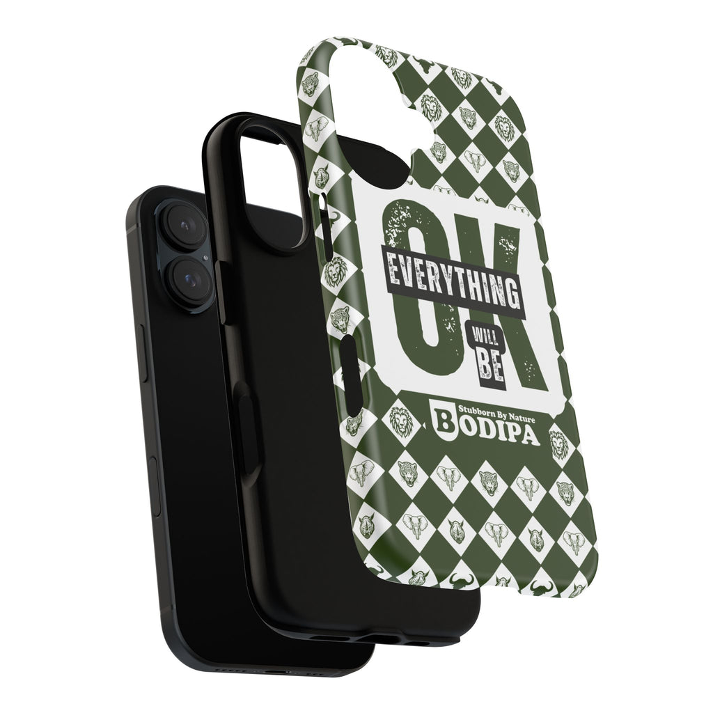 Green Everything Will Be OK Phone Case