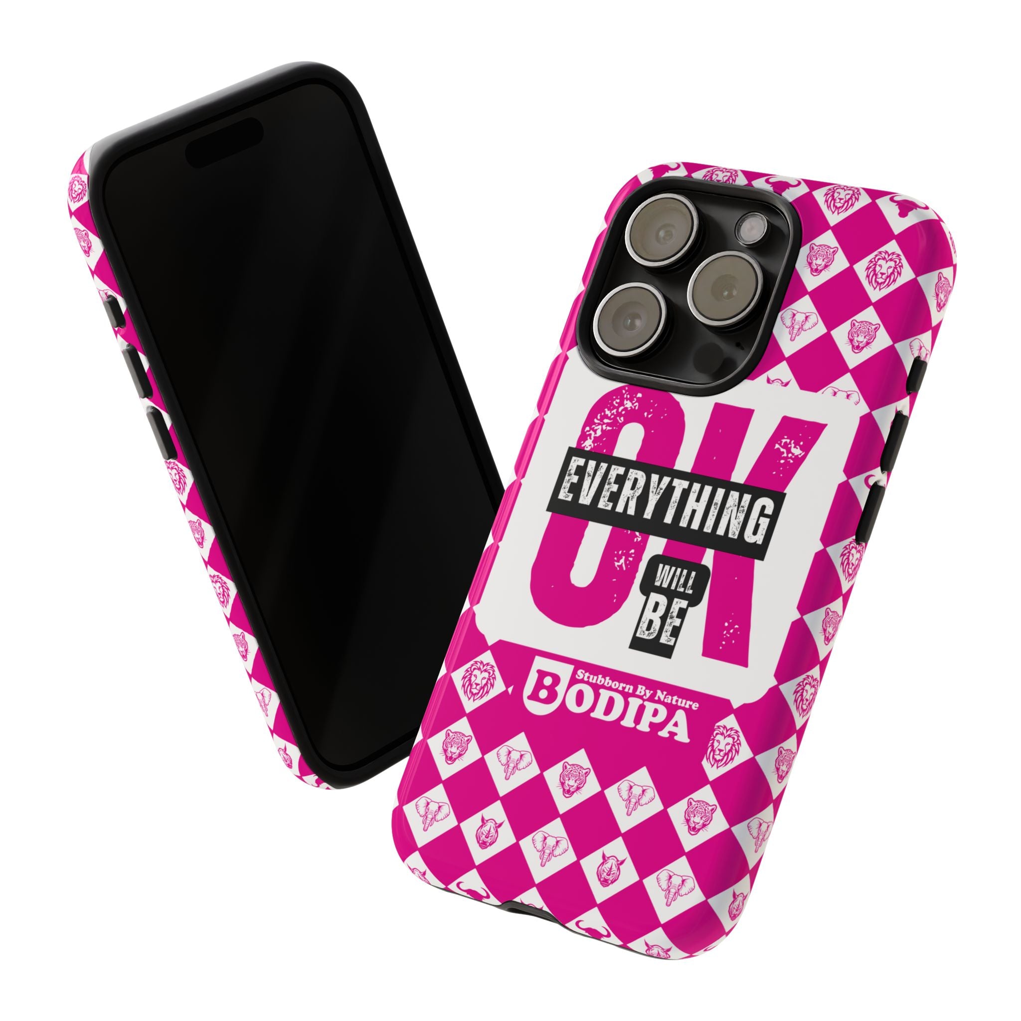 Pink Everything Will Be OK Phone Case