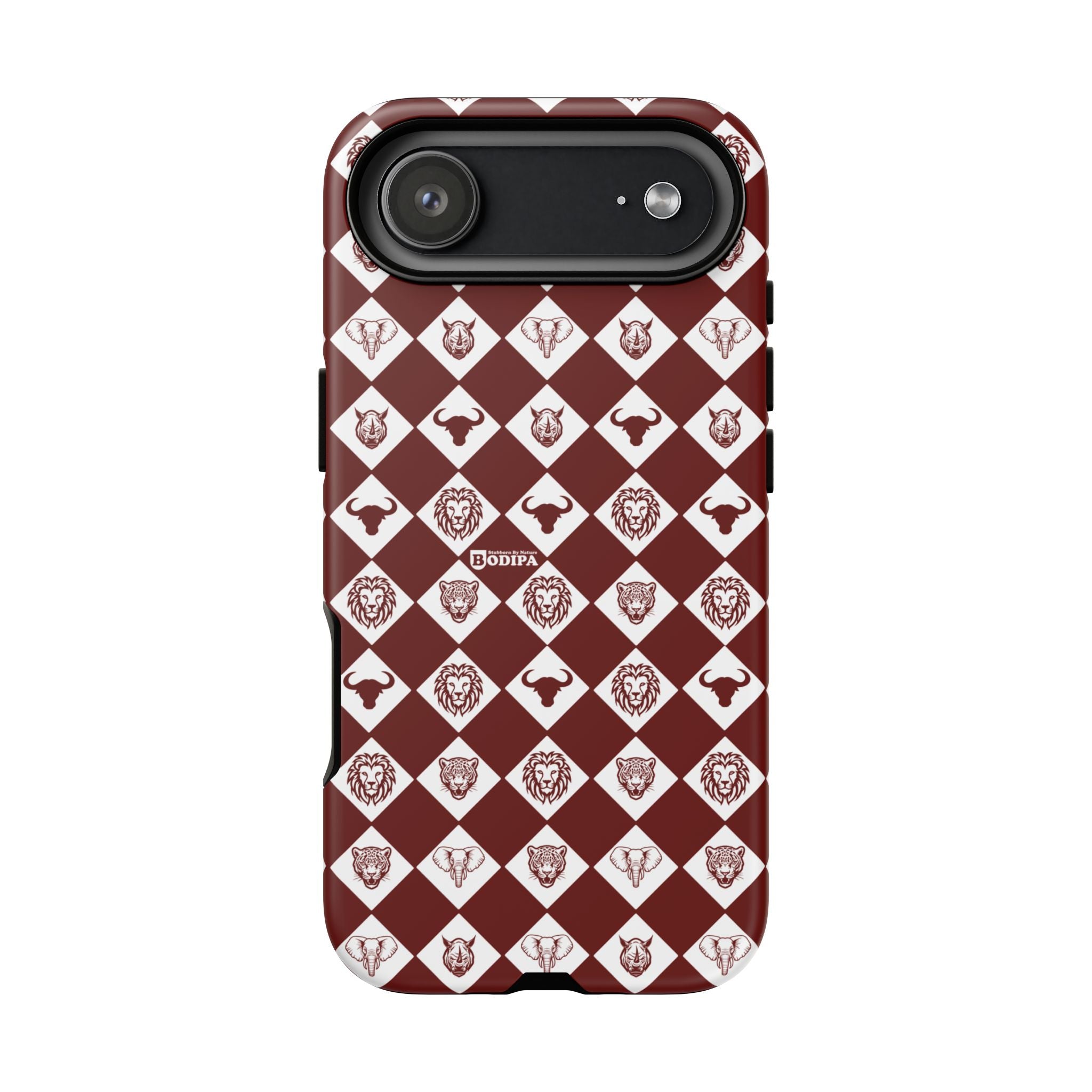 Maroon Pattern Phone Case