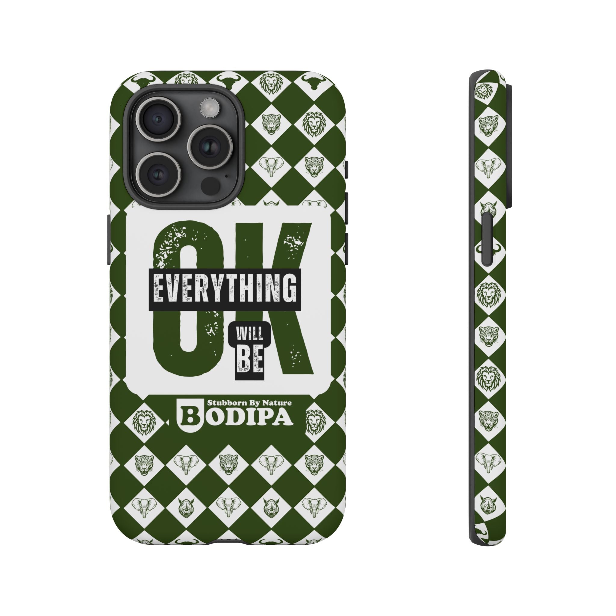 Green Everything Will Be OK Phone Case