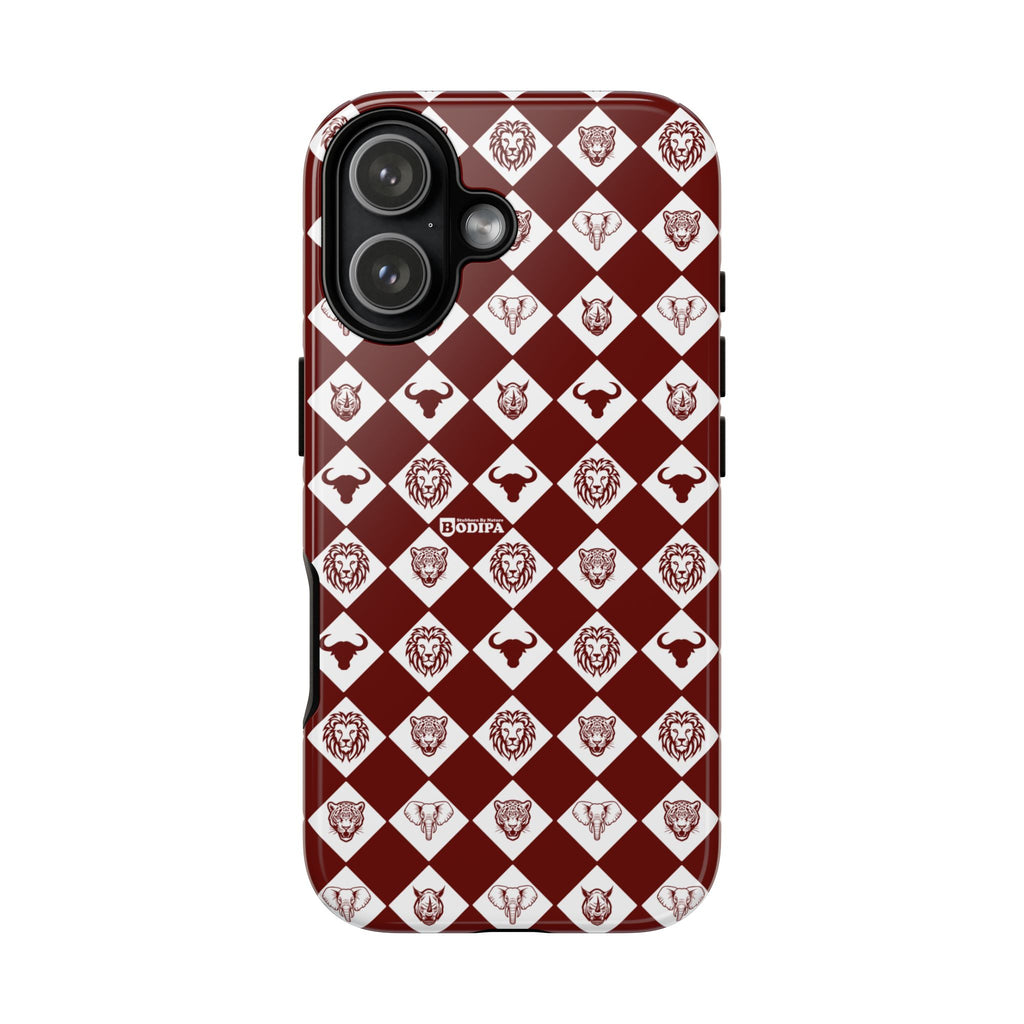 Maroon Pattern Phone Case