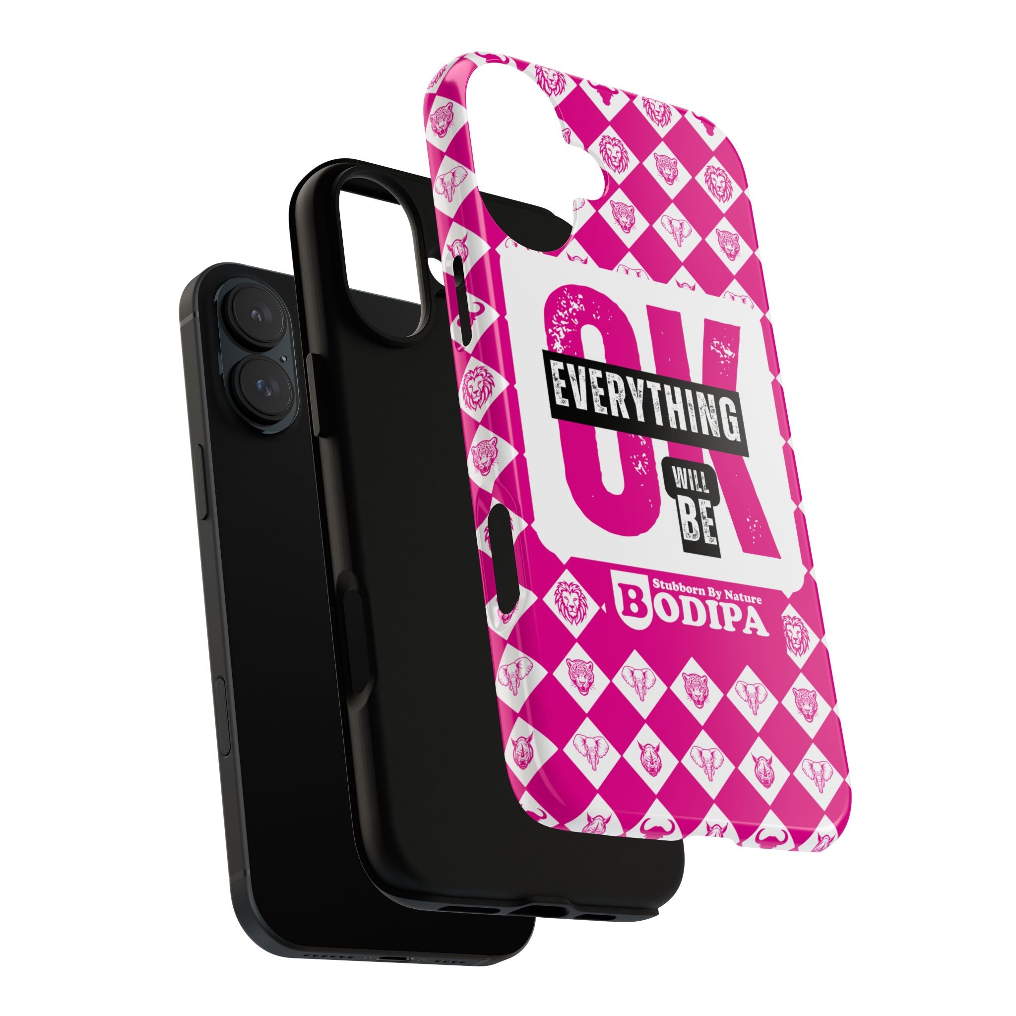 Pink Everything Will Be OK Phone Case