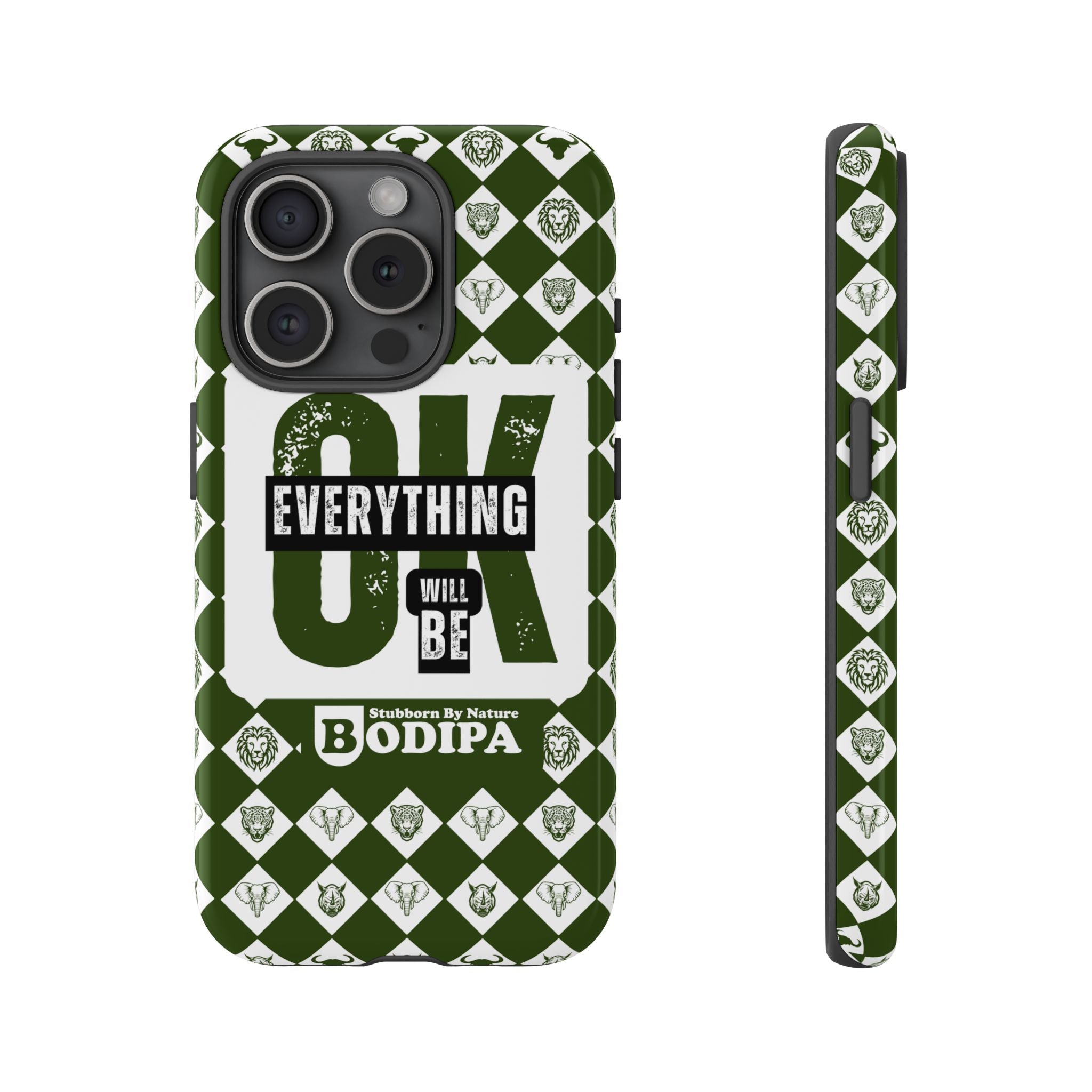 Green Everything Will Be OK Phone Case