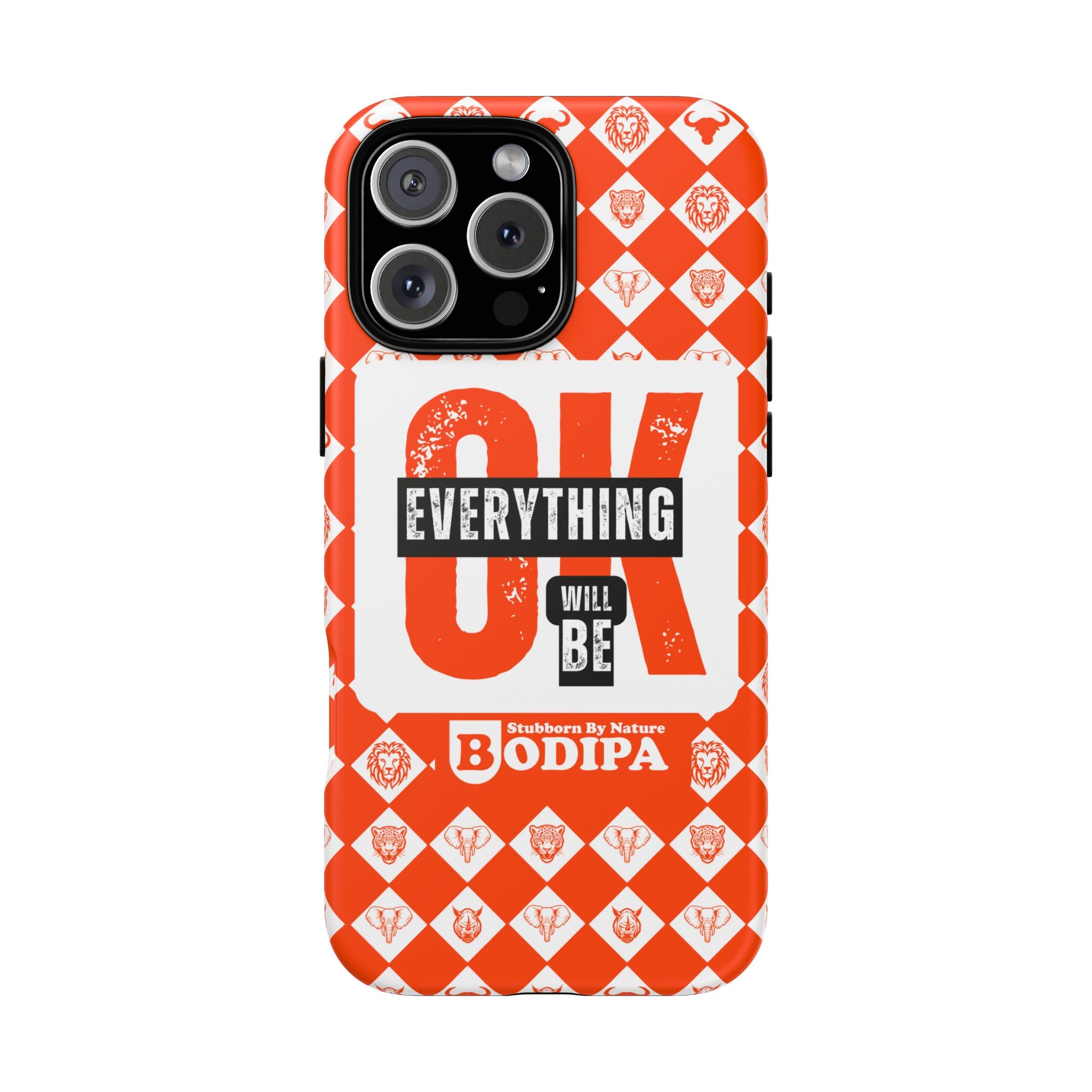 Orange Everything Will Be OK Phone Case