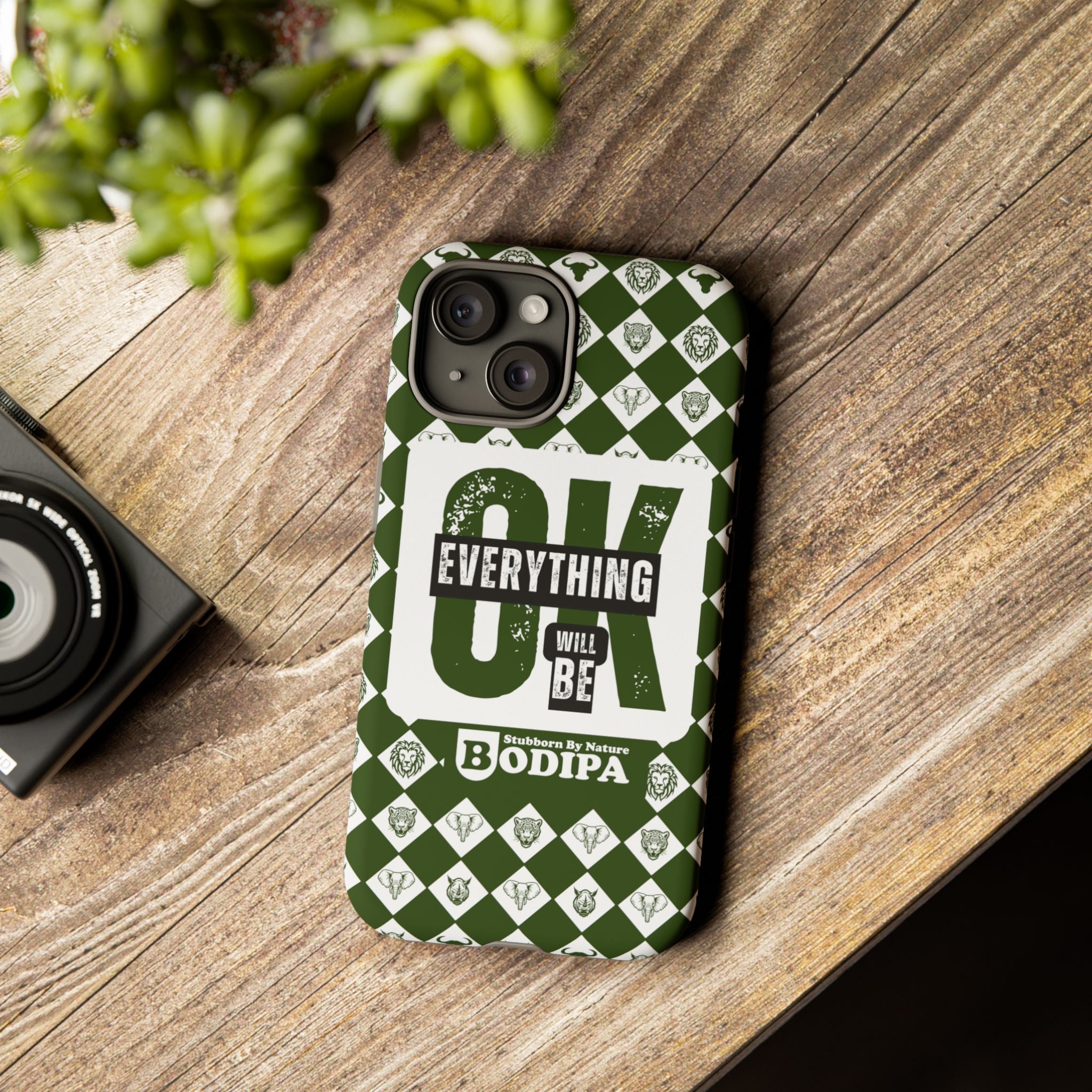 Green Everything Will Be OK Phone Case
