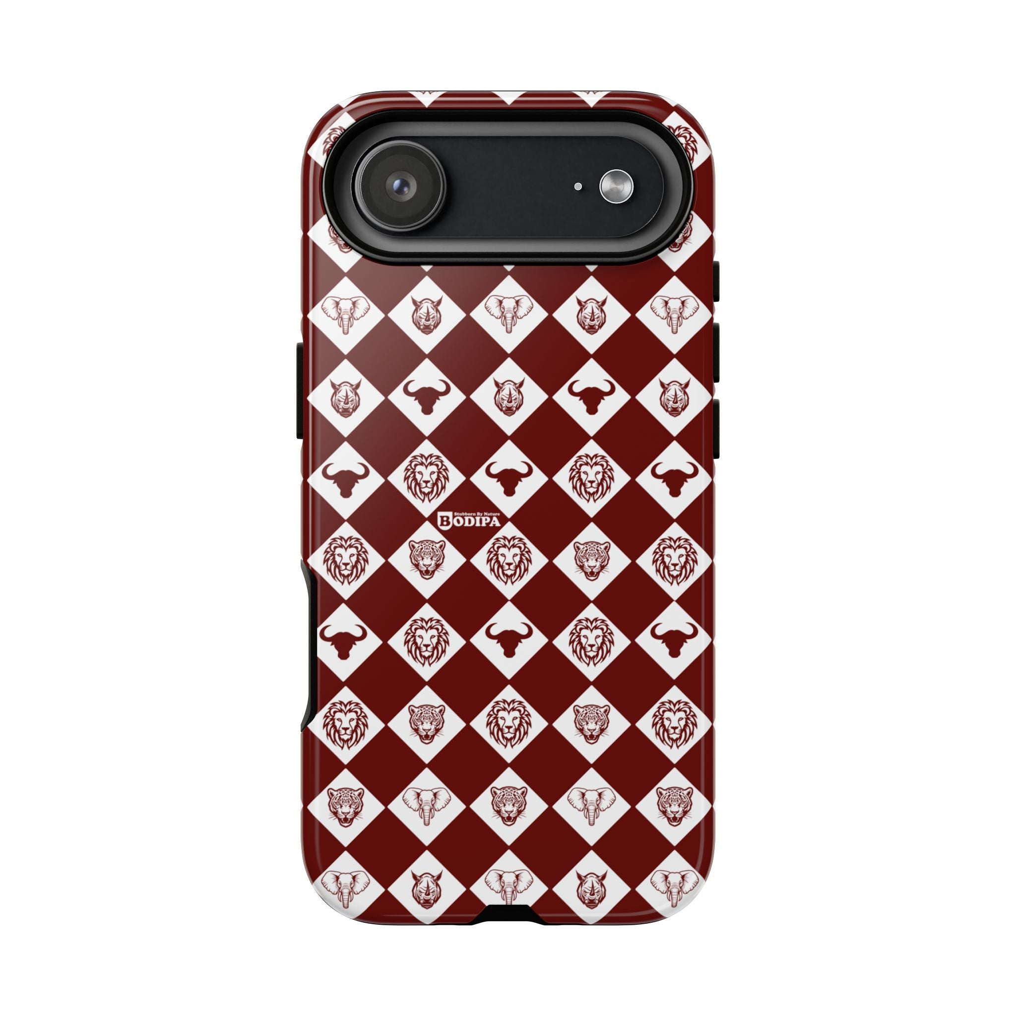Maroon Pattern Phone Case