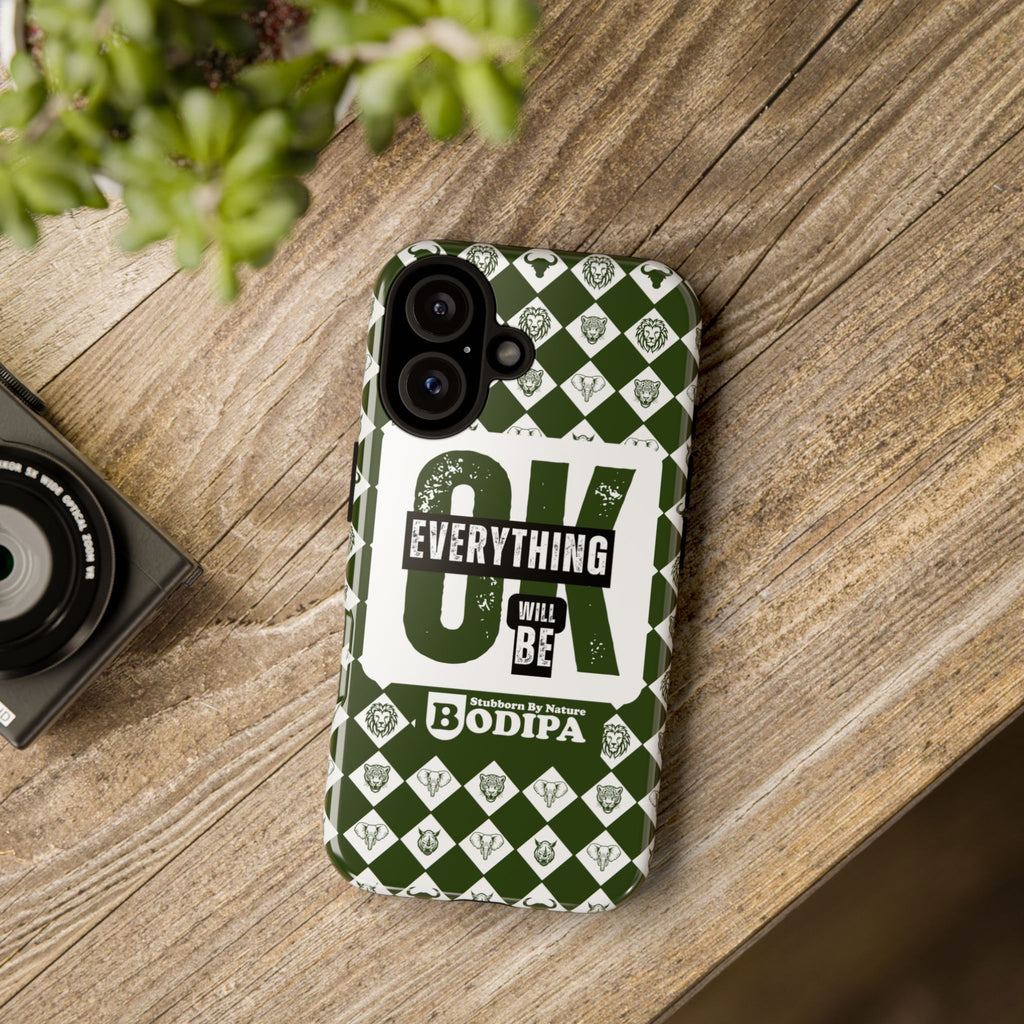 Green Everything Will Be OK Phone Case