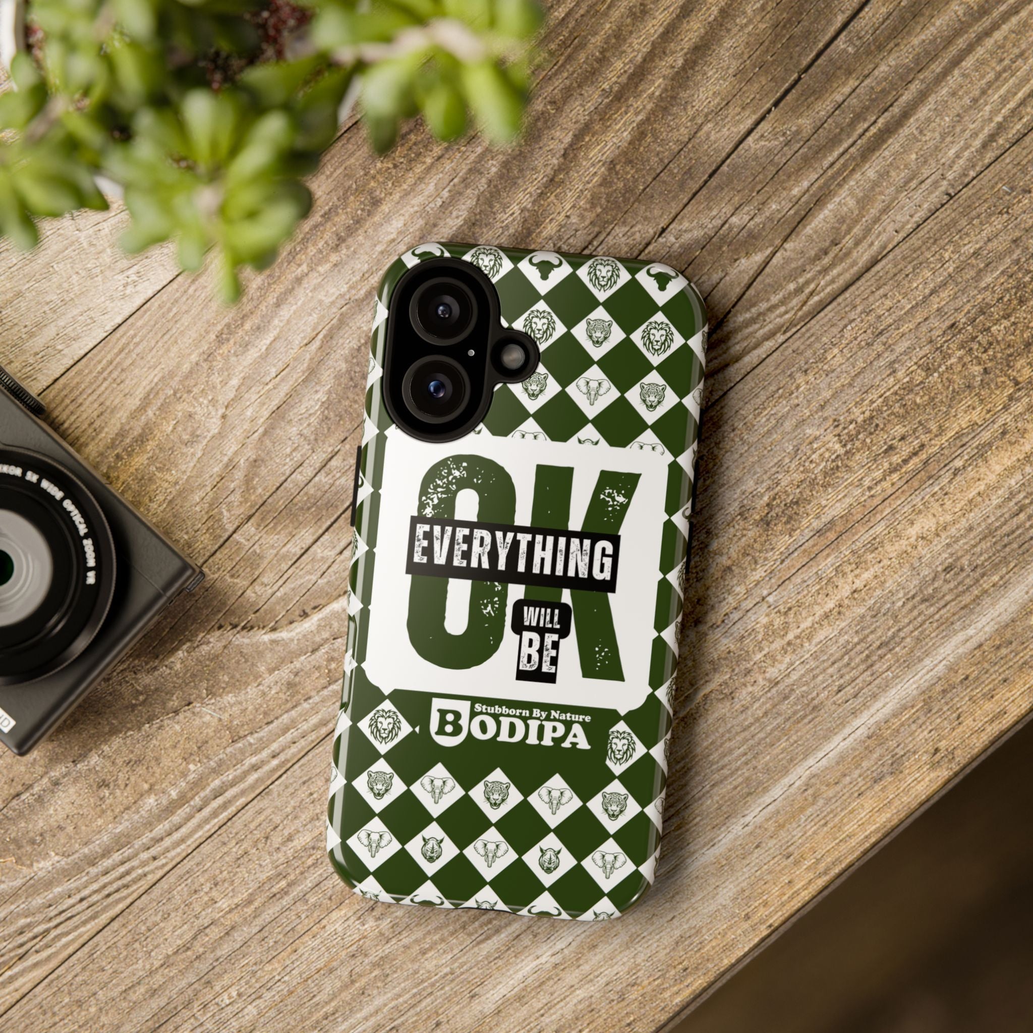 Green Everything Will Be OK Phone Case