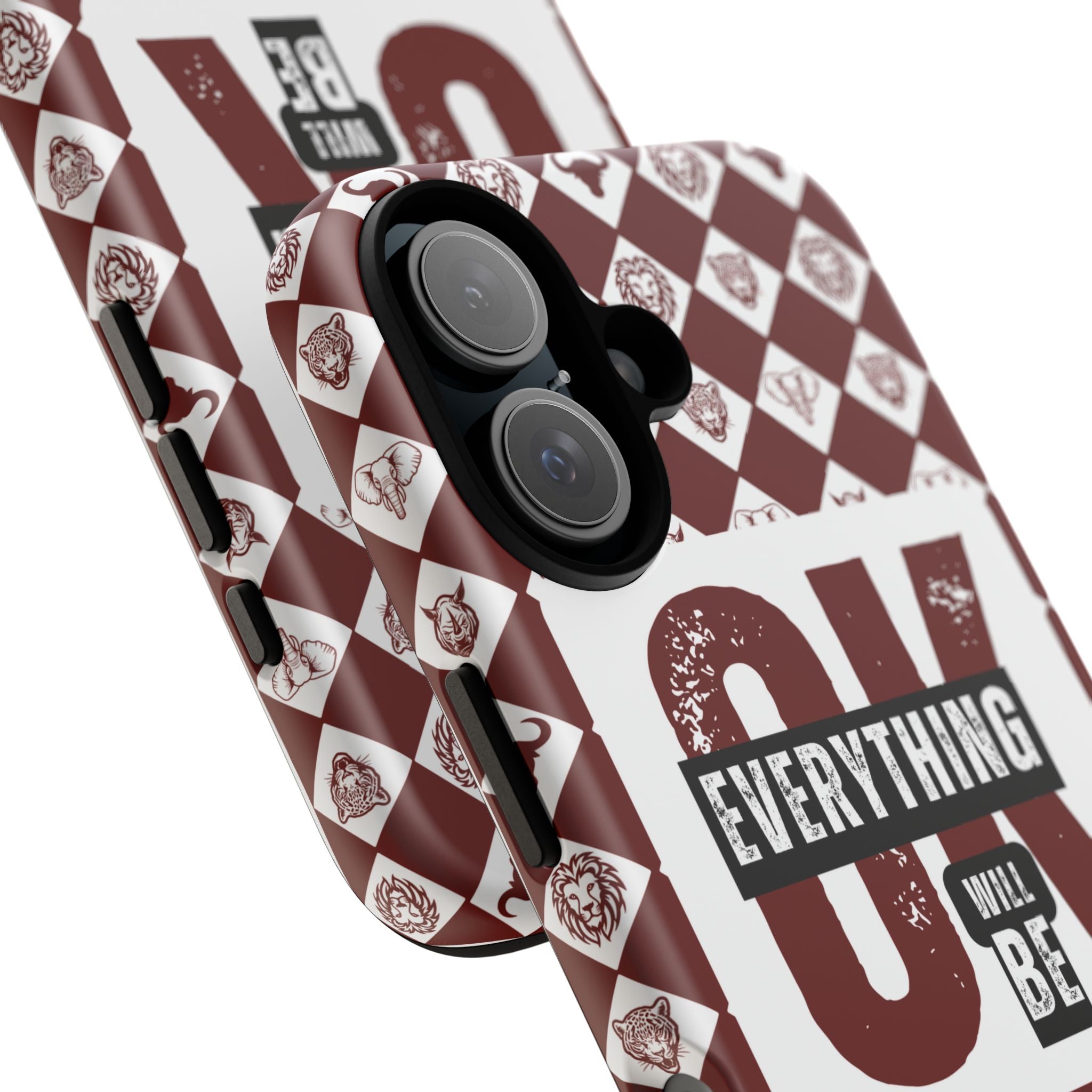 Maroon Everything Will Be OK Phone Case