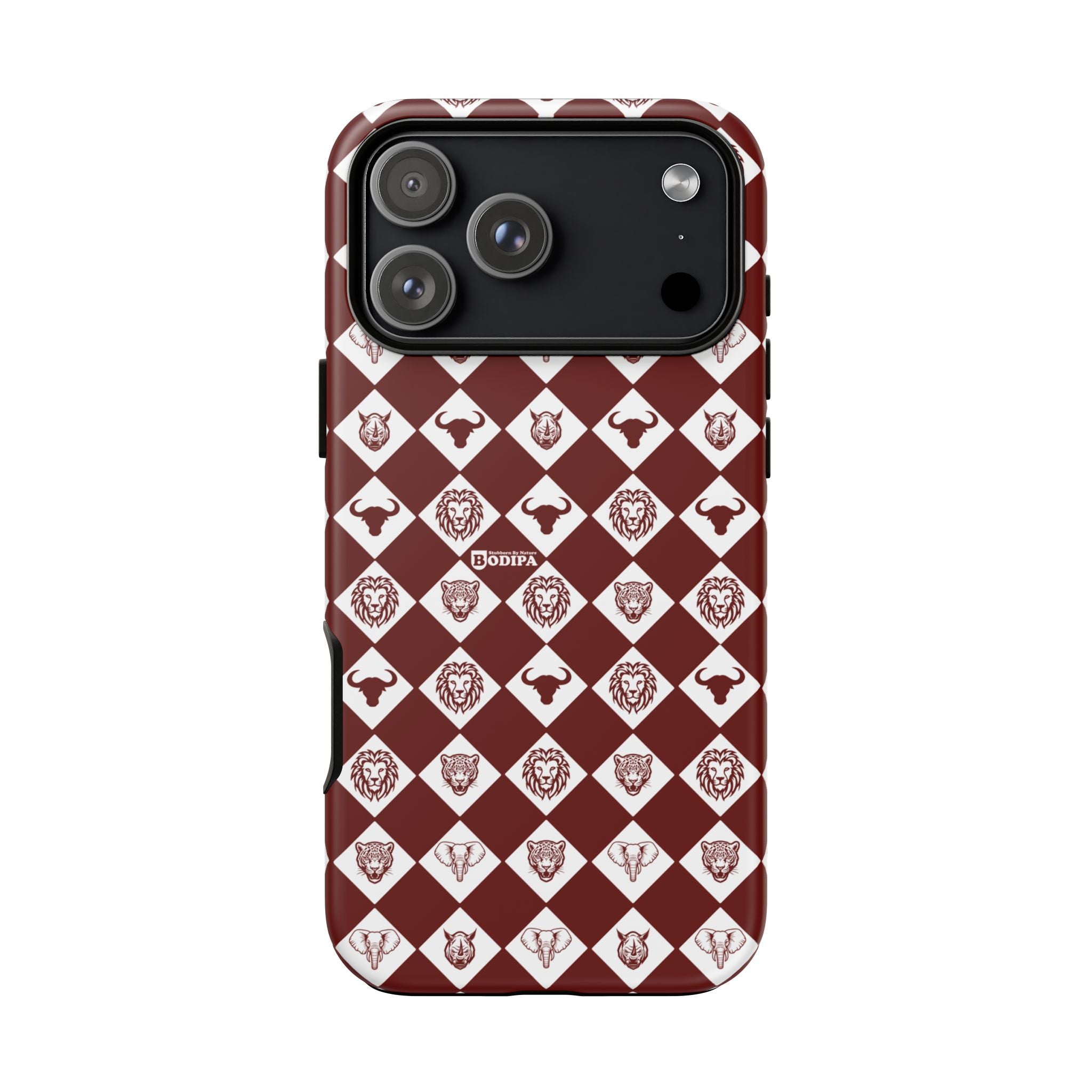 Maroon Pattern Phone Case