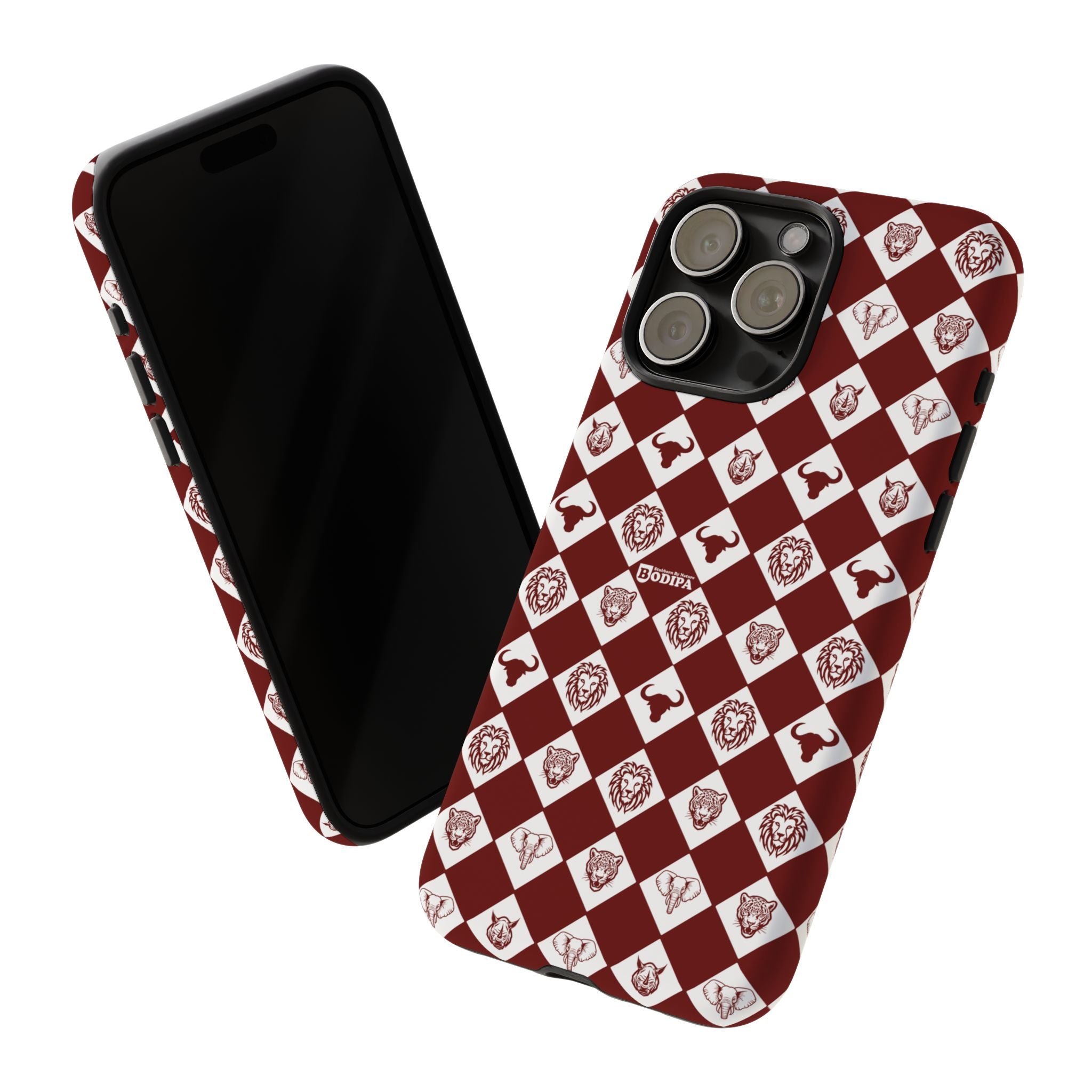 Maroon Pattern Phone Case
