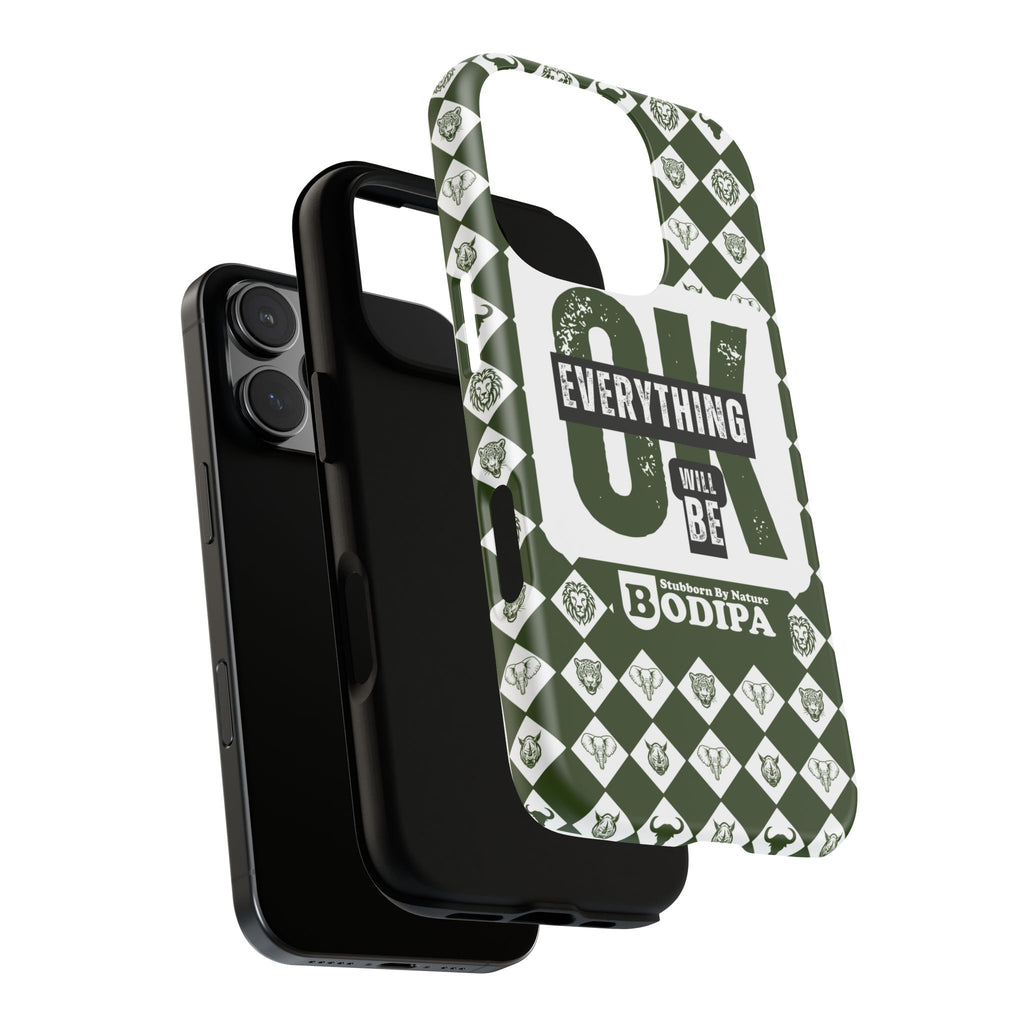 Green Everything Will Be OK Phone Case