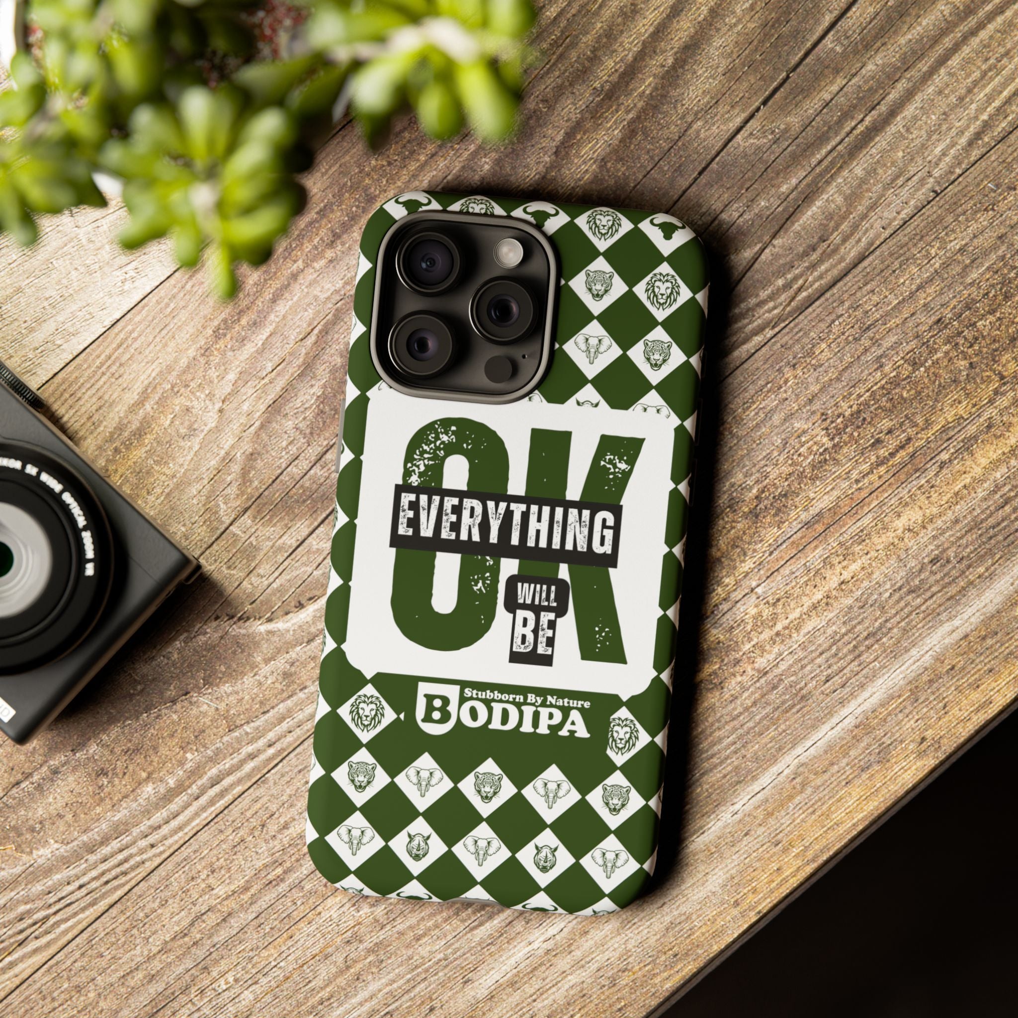Green Everything Will Be OK Phone Case