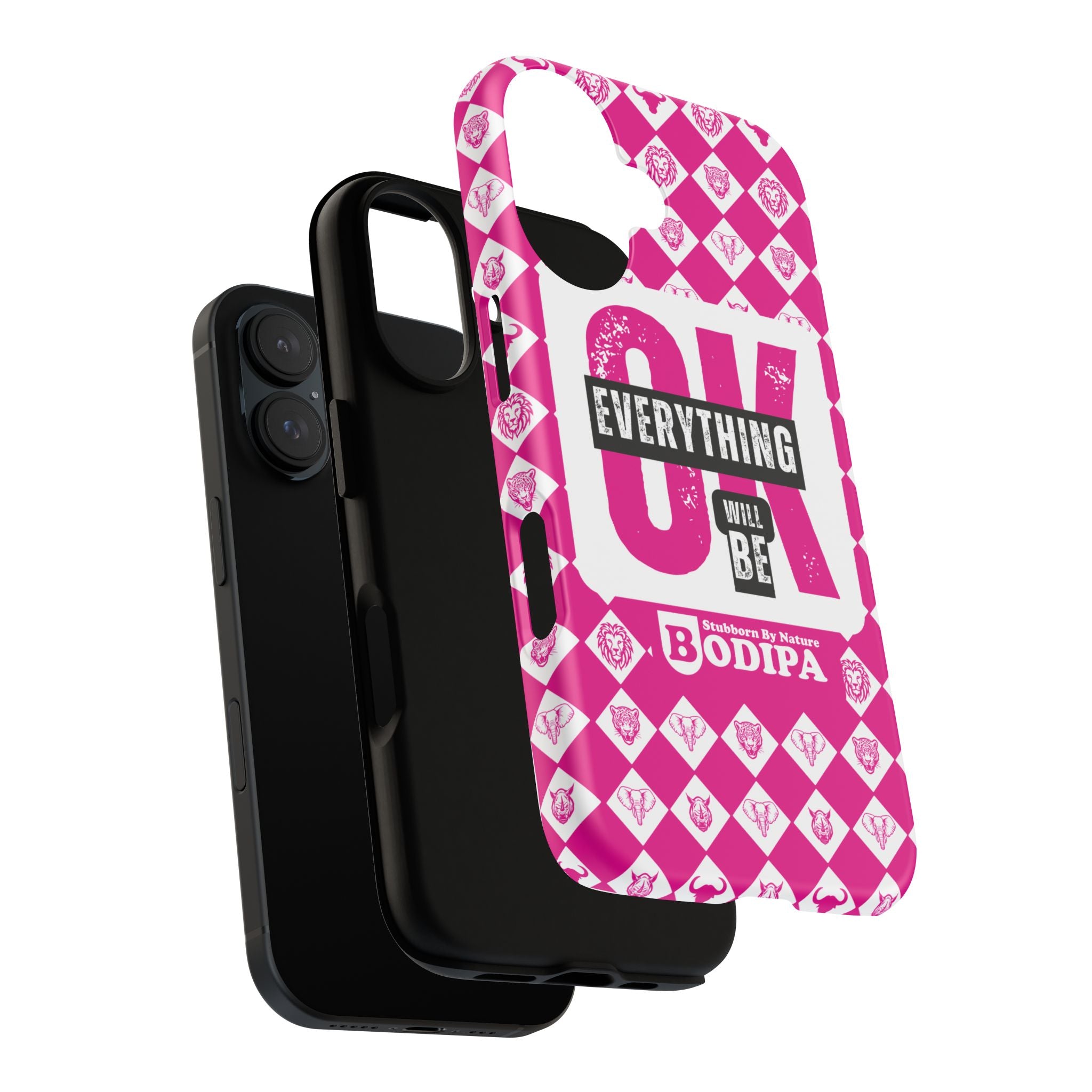 Pink Everything Will Be OK Phone Case