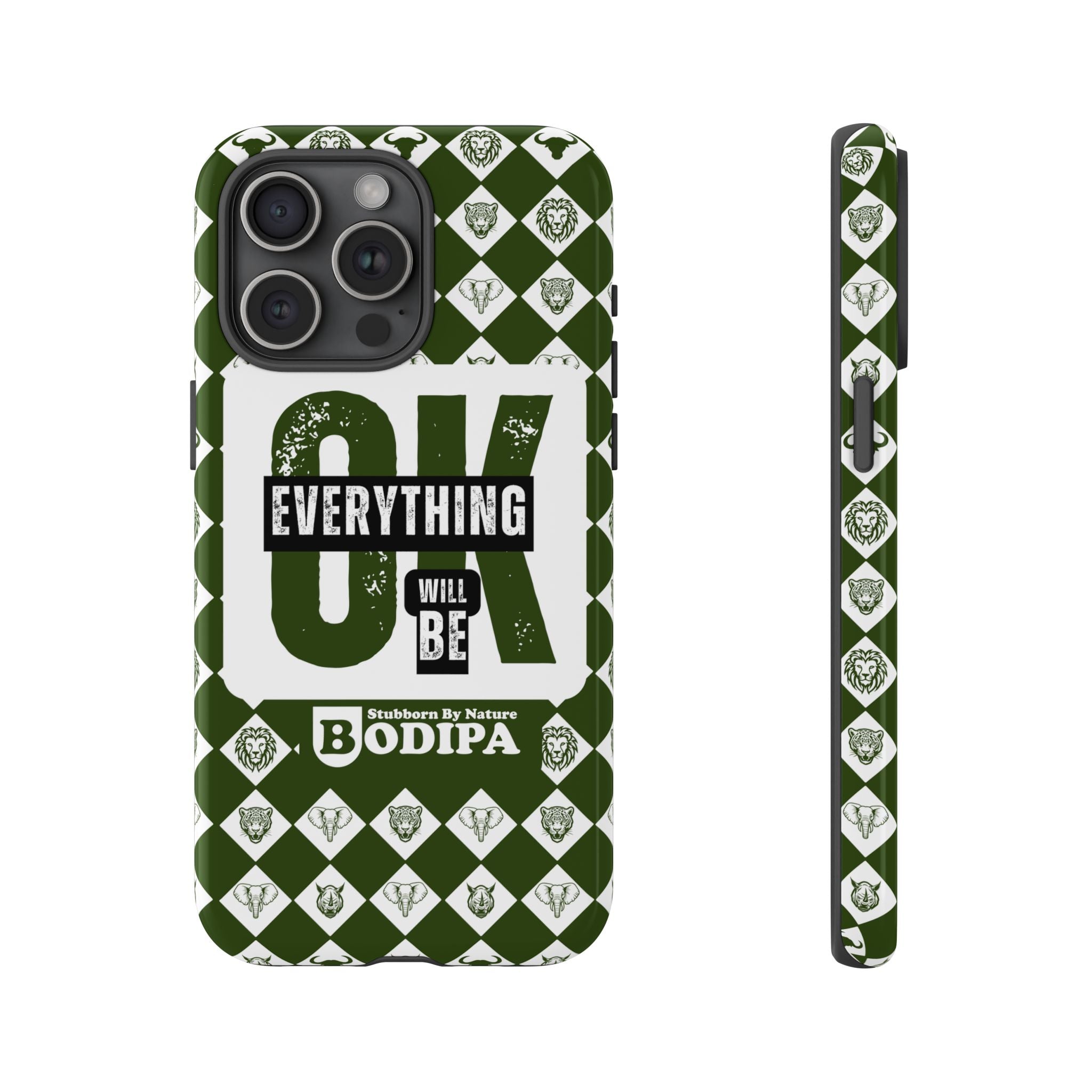 Green Everything Will Be OK Phone Case