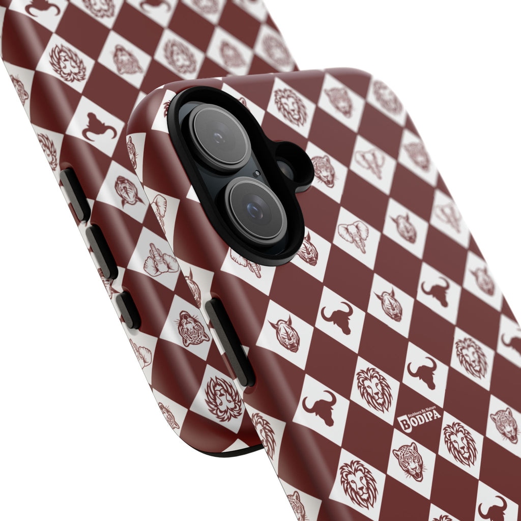 Maroon Pattern Phone Case