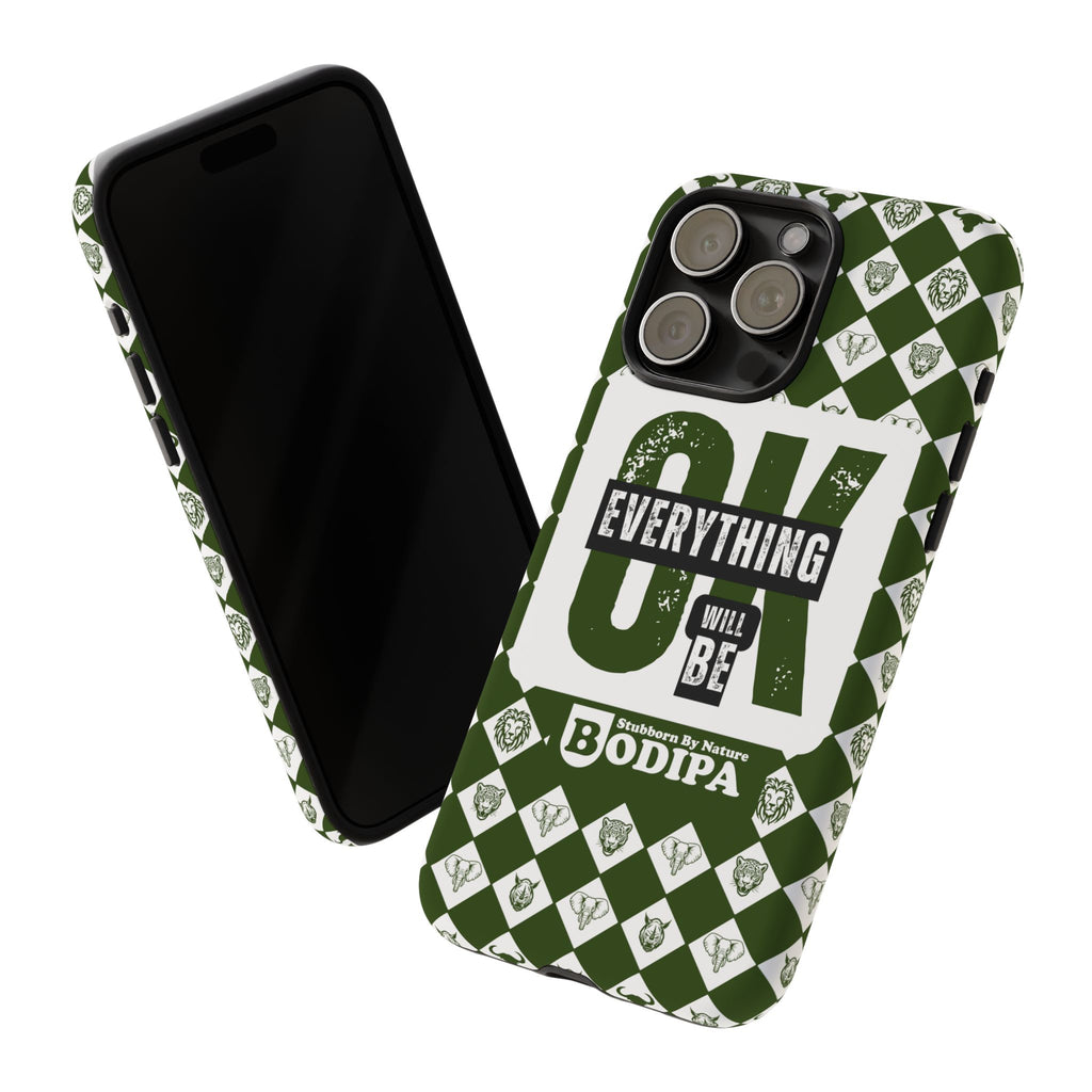 Green Everything Will Be OK Phone Case