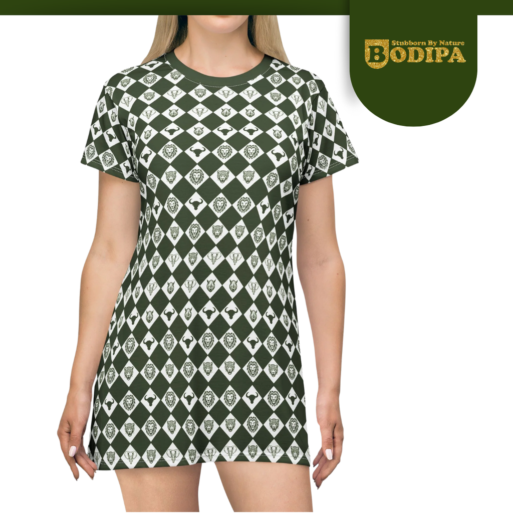 Green Big Five T-Shirt Dress