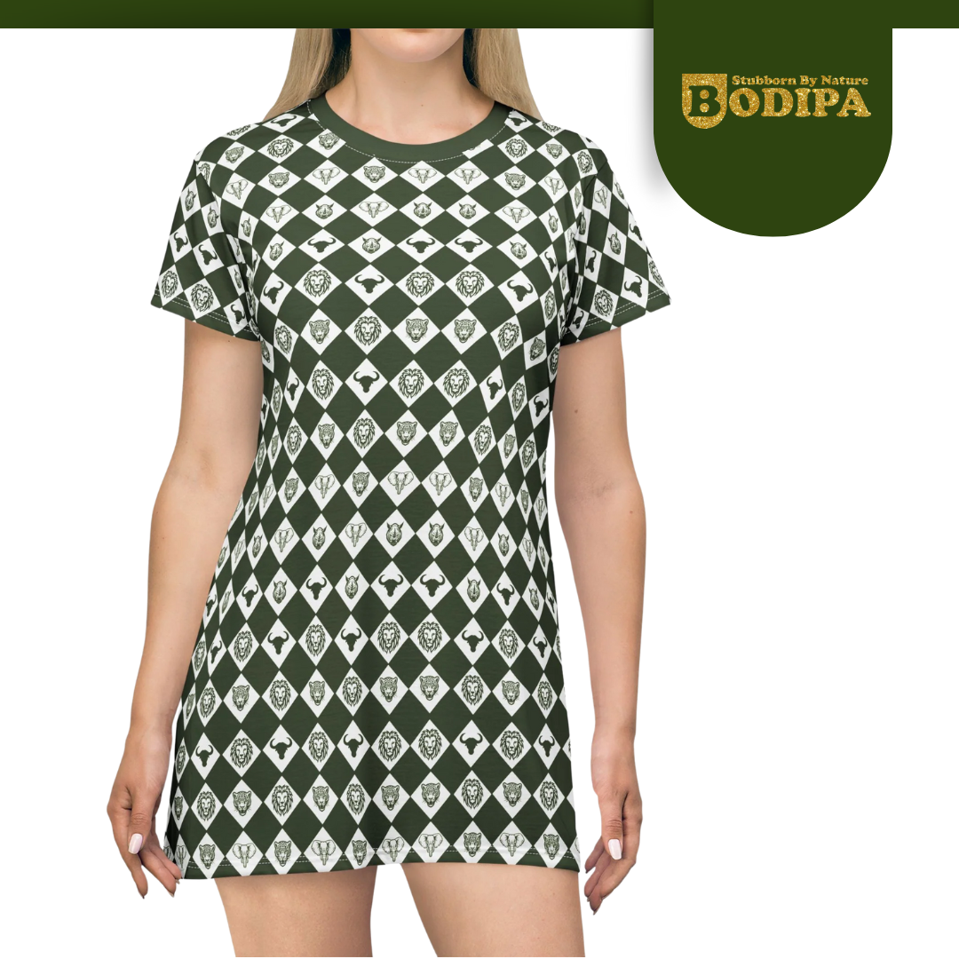 Green Big Five T-Shirt Dress