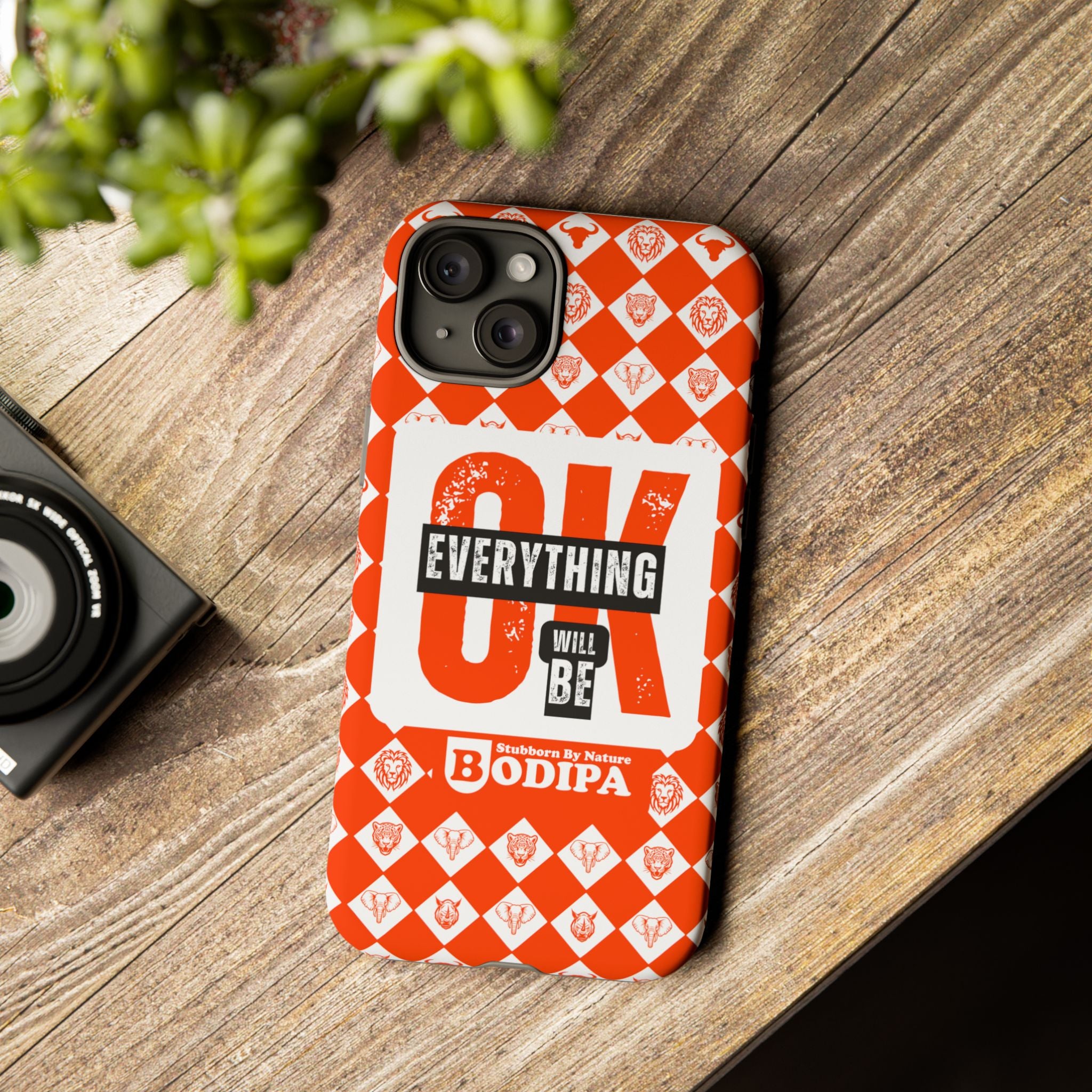 Orange Everything Will Be OK Phone Case