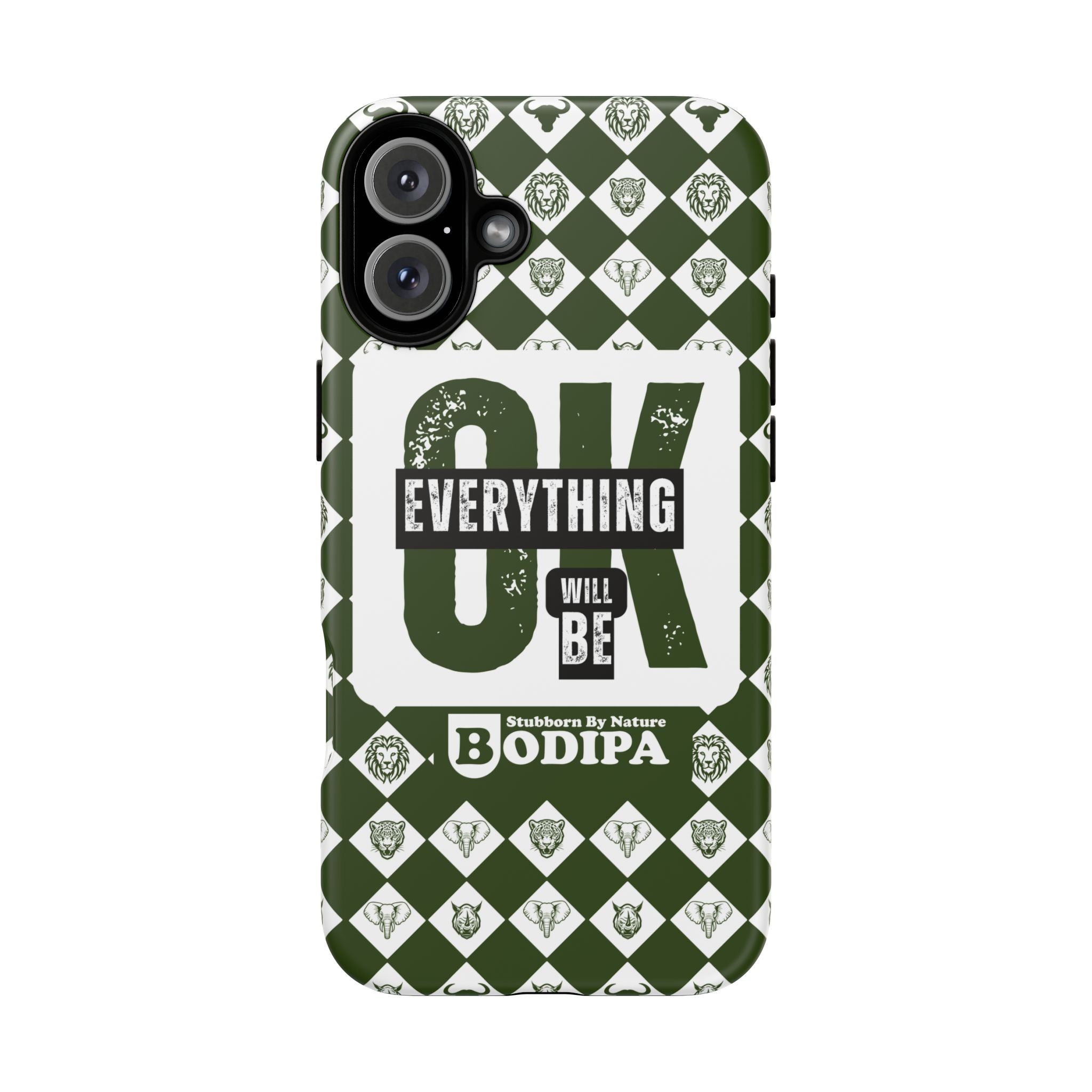 Green Everything Will Be OK Phone Case