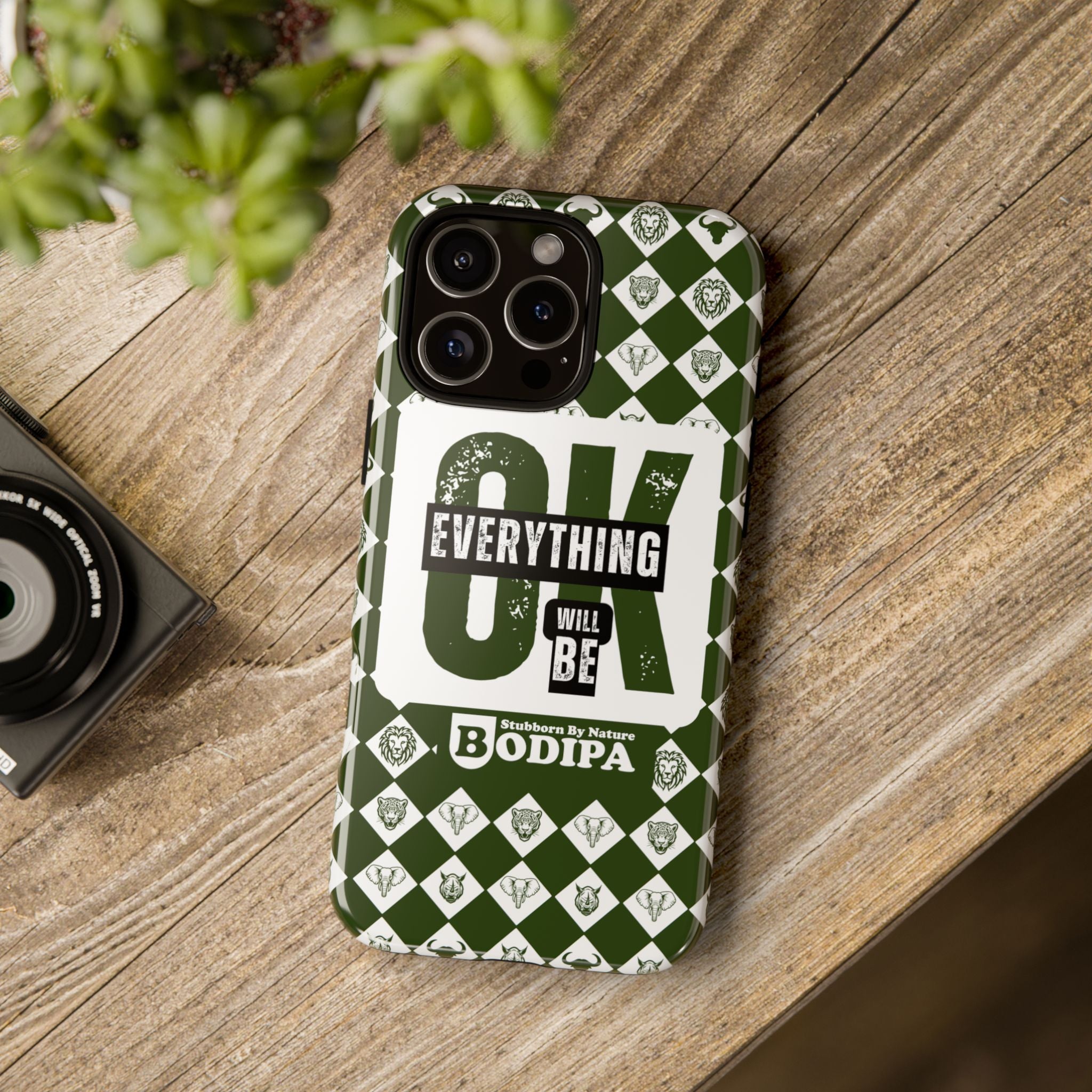Green Everything Will Be OK Phone Case