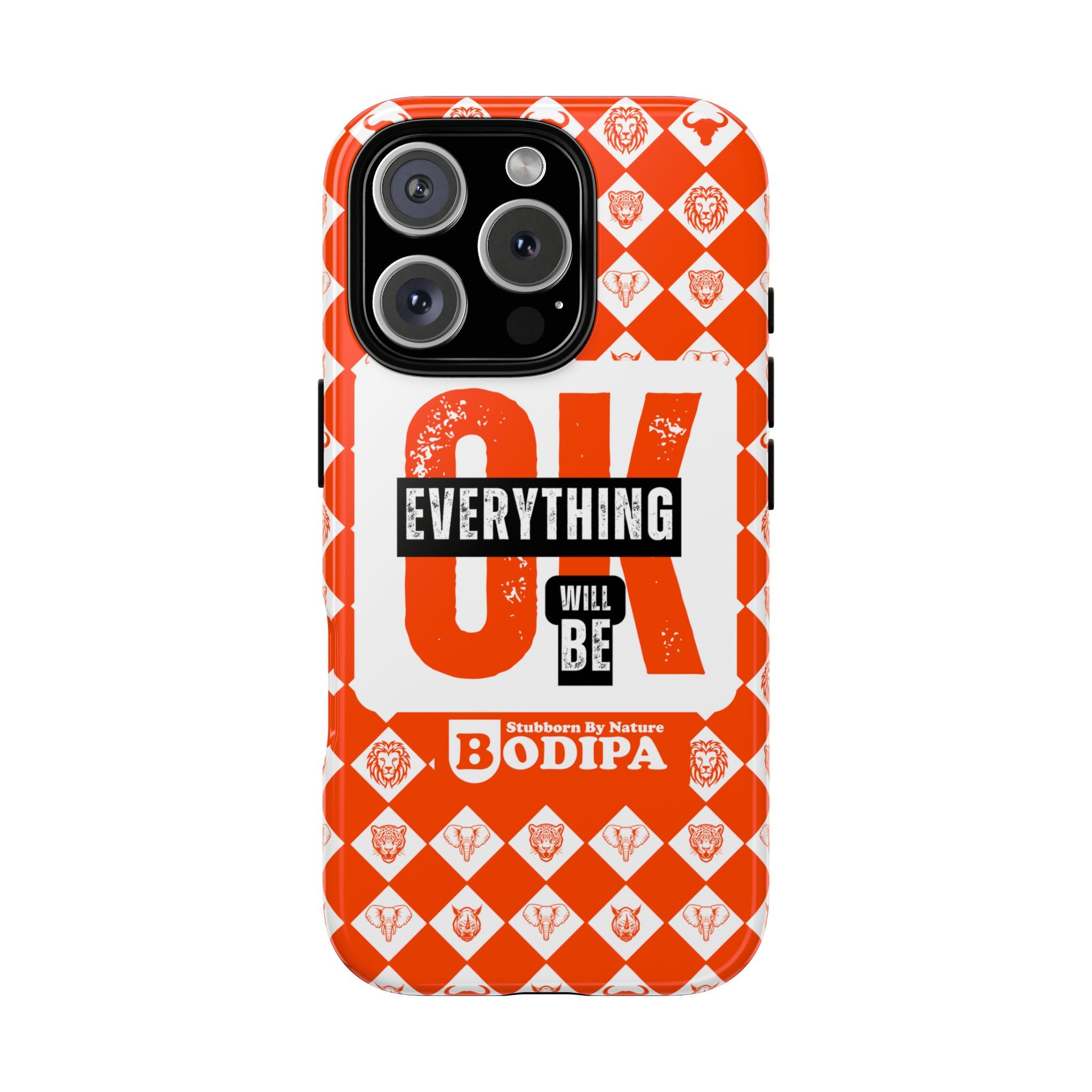 Orange Everything Will Be OK Phone Case